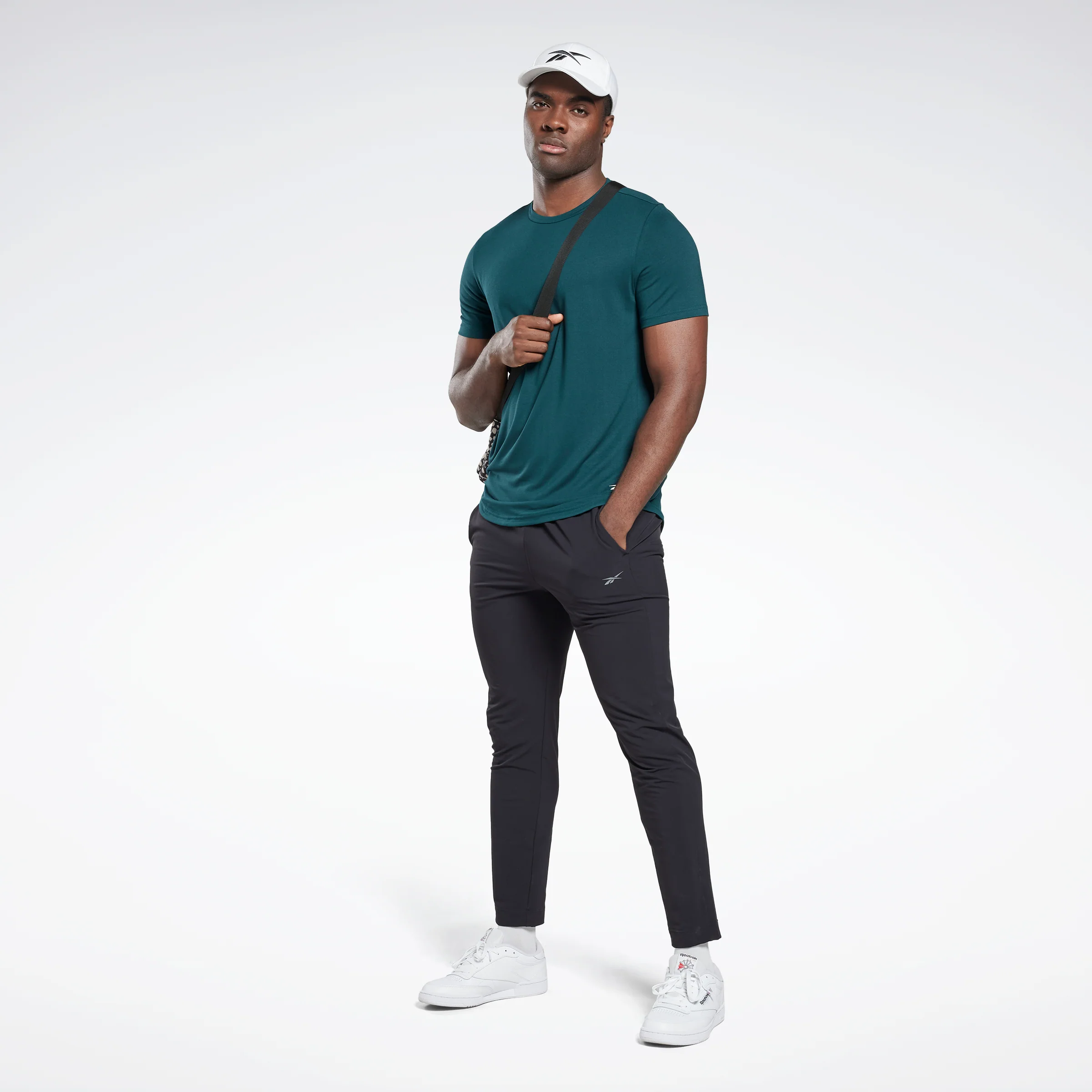 Reebok Apparel Men Activchill+Dreamblend T-Shirt Forest Green - Image 2