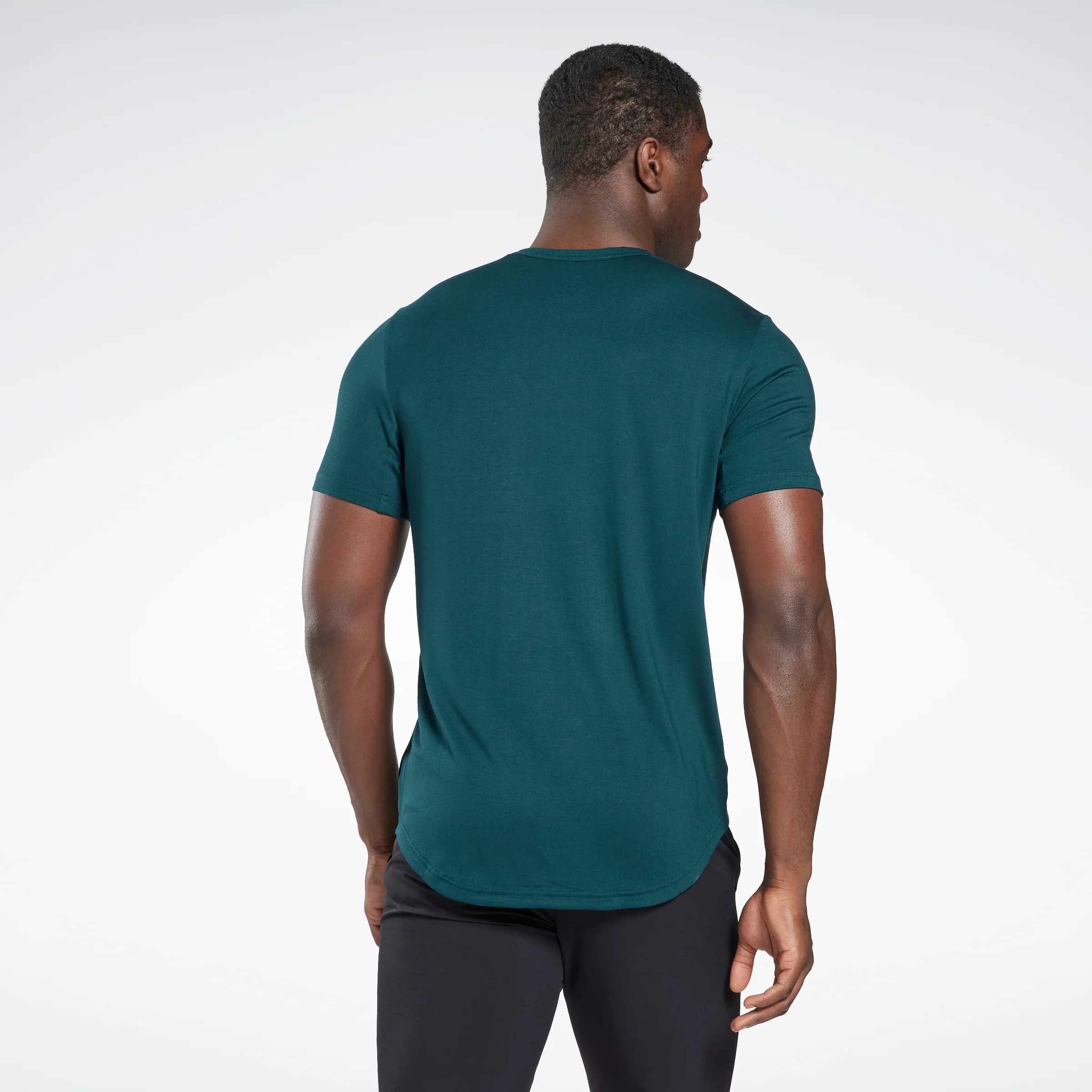 Reebok Apparel Men Activchill+Dreamblend T-Shirt Forest Green - Image 3