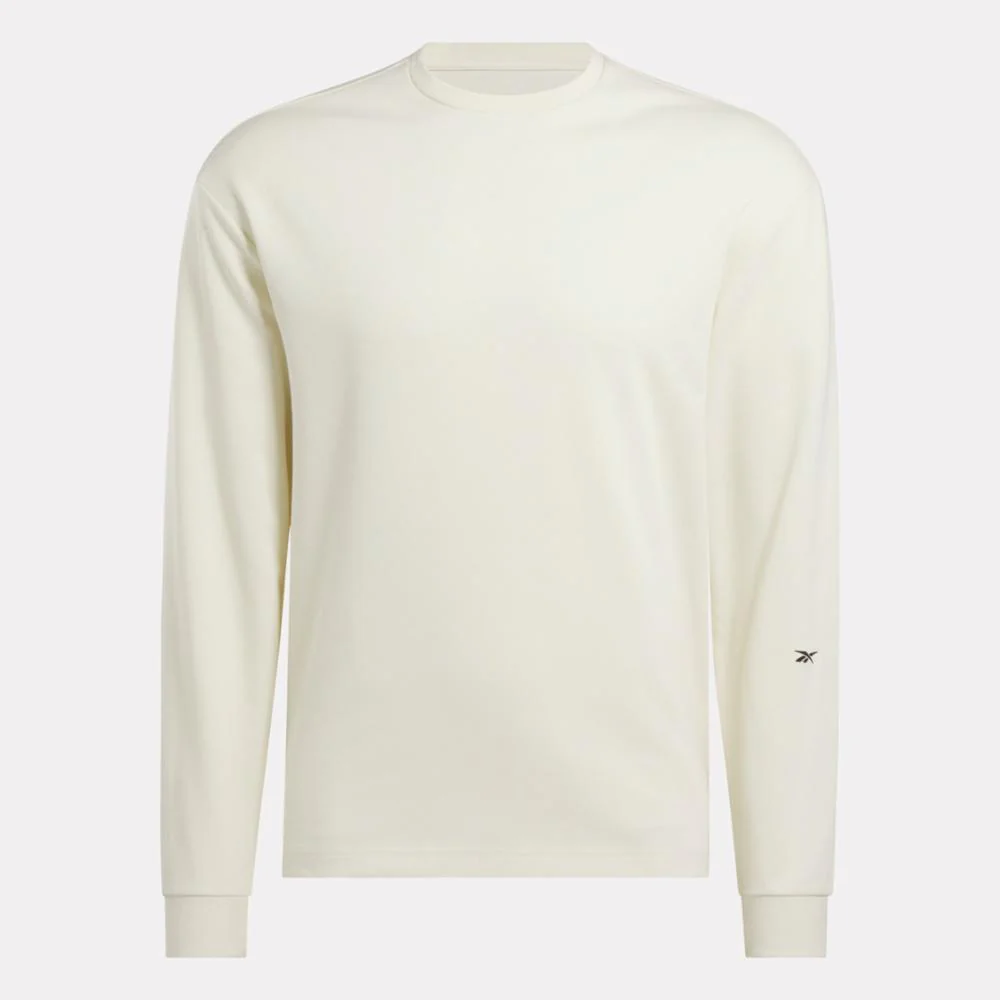 Reebok Apparel Men Active Collective Long Sleeve T-Shirt ALABASTER - Image 6