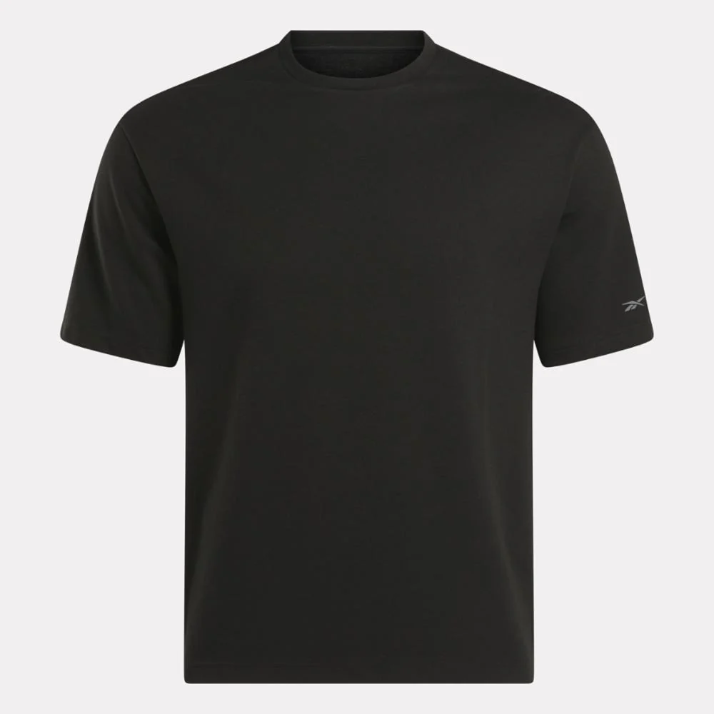 Reebok Apparel Men Active Collective Short Sleeve T-Shirt BLACK - Image 5