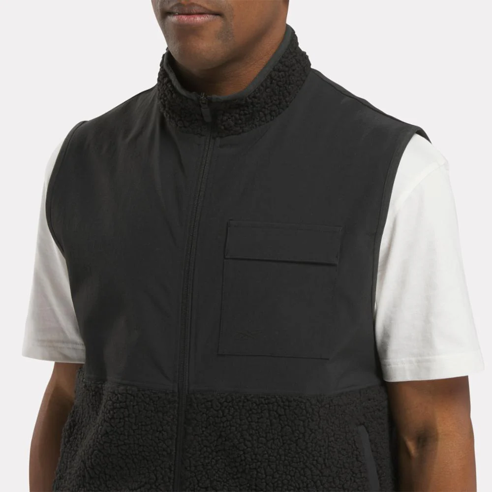 Reebok Apparel Men Active Collective SkyStretch Winter Vest BLACK - Image 5