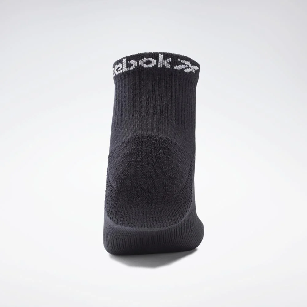 Reebok Apparel Men Active Foundation Ankle Socks 3 Pairs BLACK - Image 3