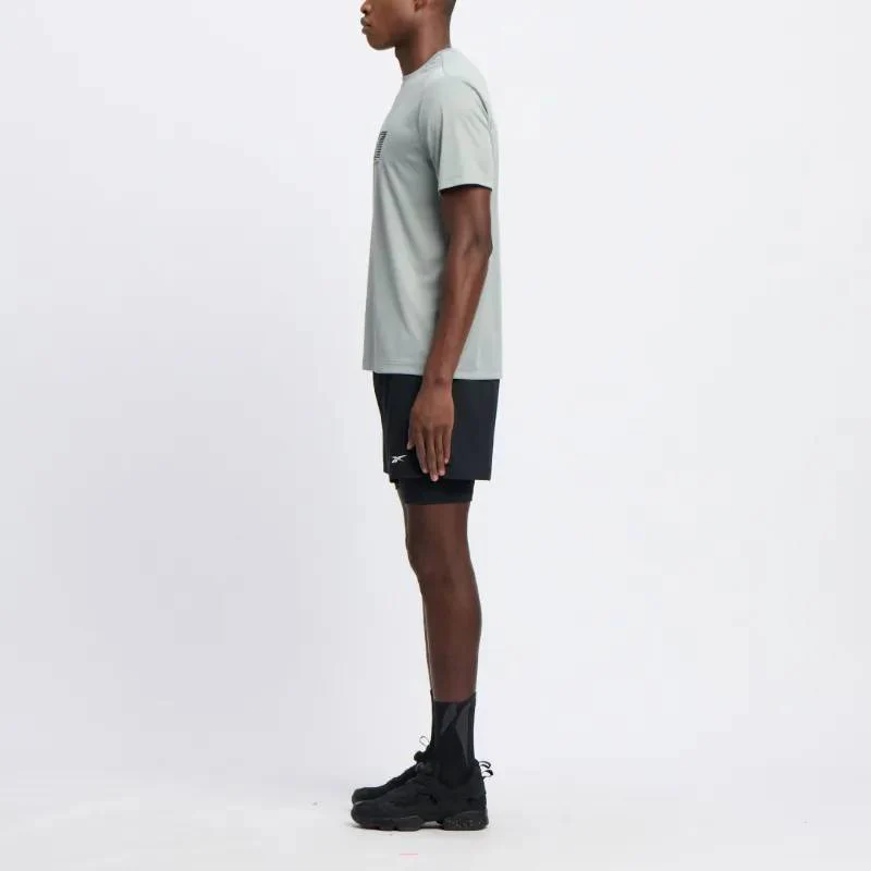Reebok Apparel Men Athlete Hype 2-In-1 Shorts BLACK - Image 2