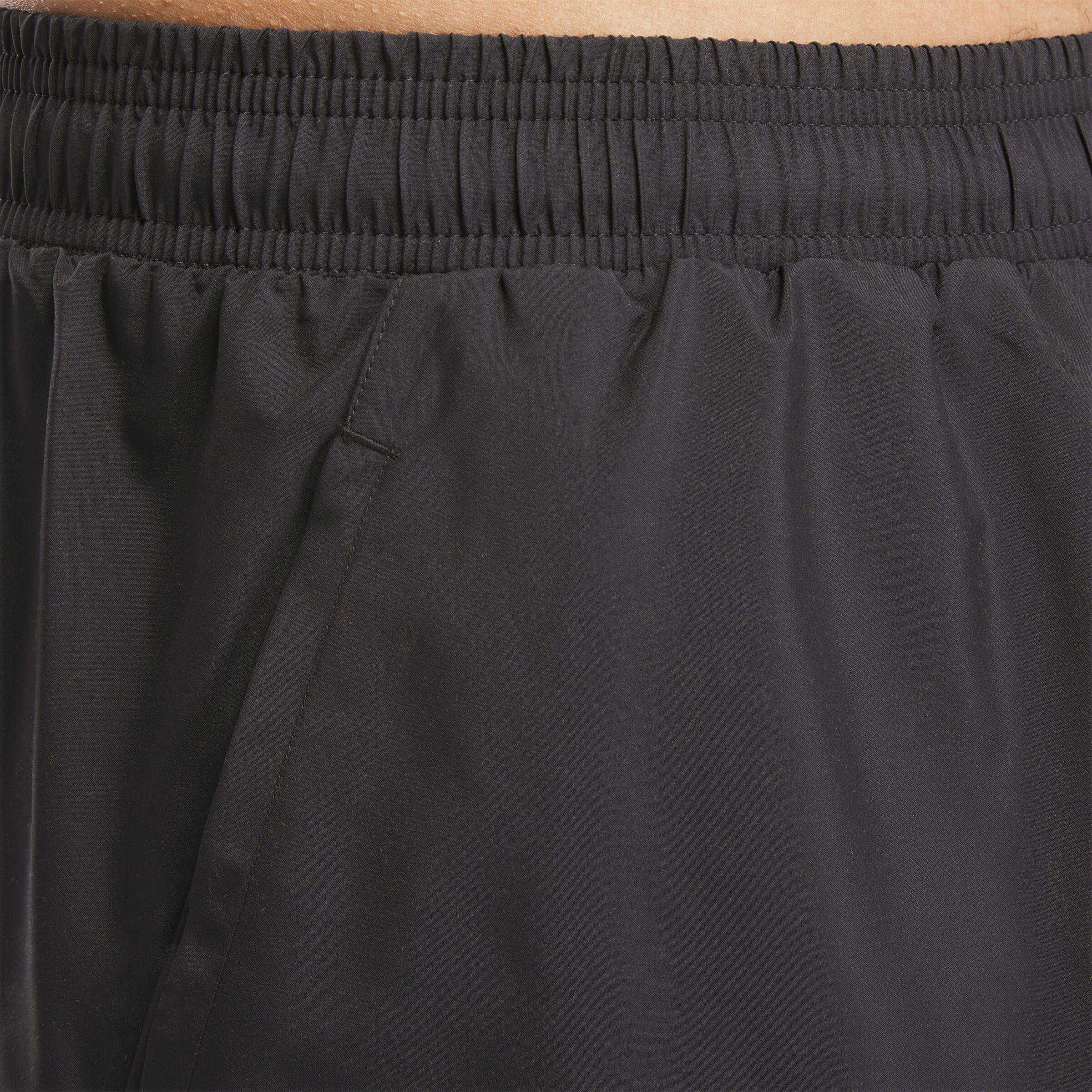 Reebok Apparel Men Athlete Hype Two-In-One Shorts 5" BLACK/ELECTRIC YELLOW - Image 4