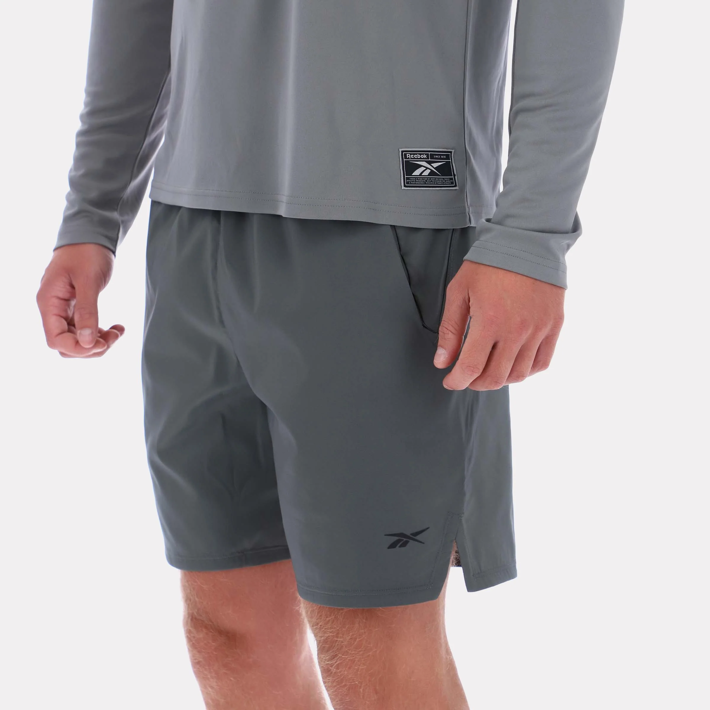 Reebok Apparel Men Athlete Strength Shorts GREY 5 - Image 3