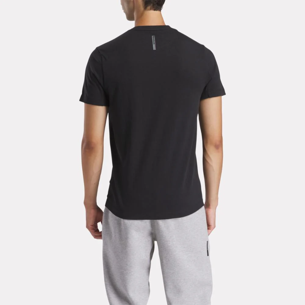 Reebok Apparel Men Athlete Training T-Shirt BLACK - Image 3