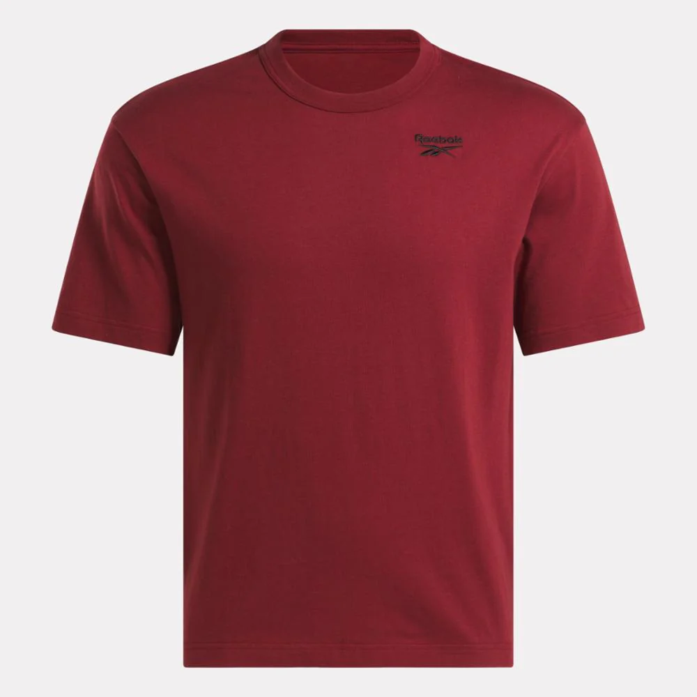 Reebok Apparel Men Back Vector Unearthed T-Shirt RICH MAROON - Image 4