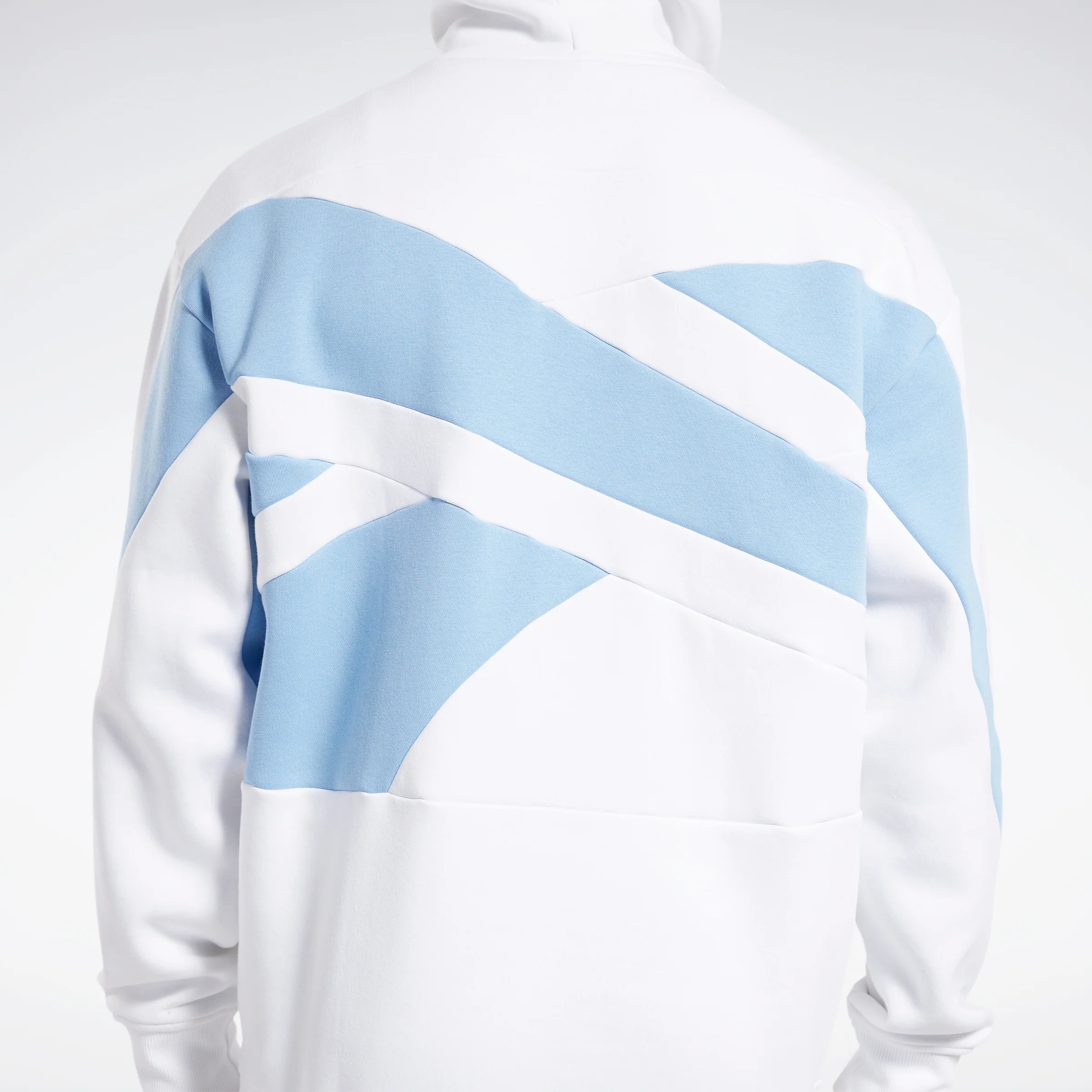 Reebok Apparel Men Basketball Back Vector Fleece Hoodie White - Image 5
