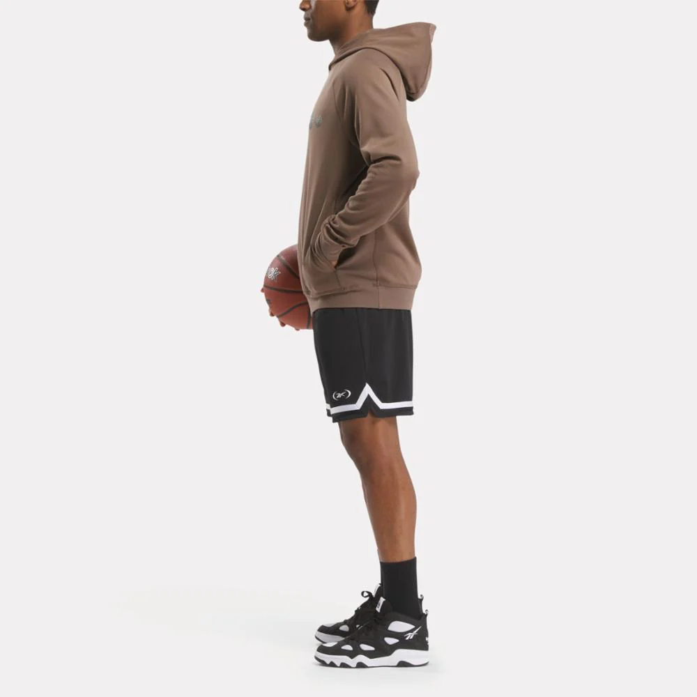 Reebok Apparel Men Basketball Hoodie UTILITY BROWN - Image 2
