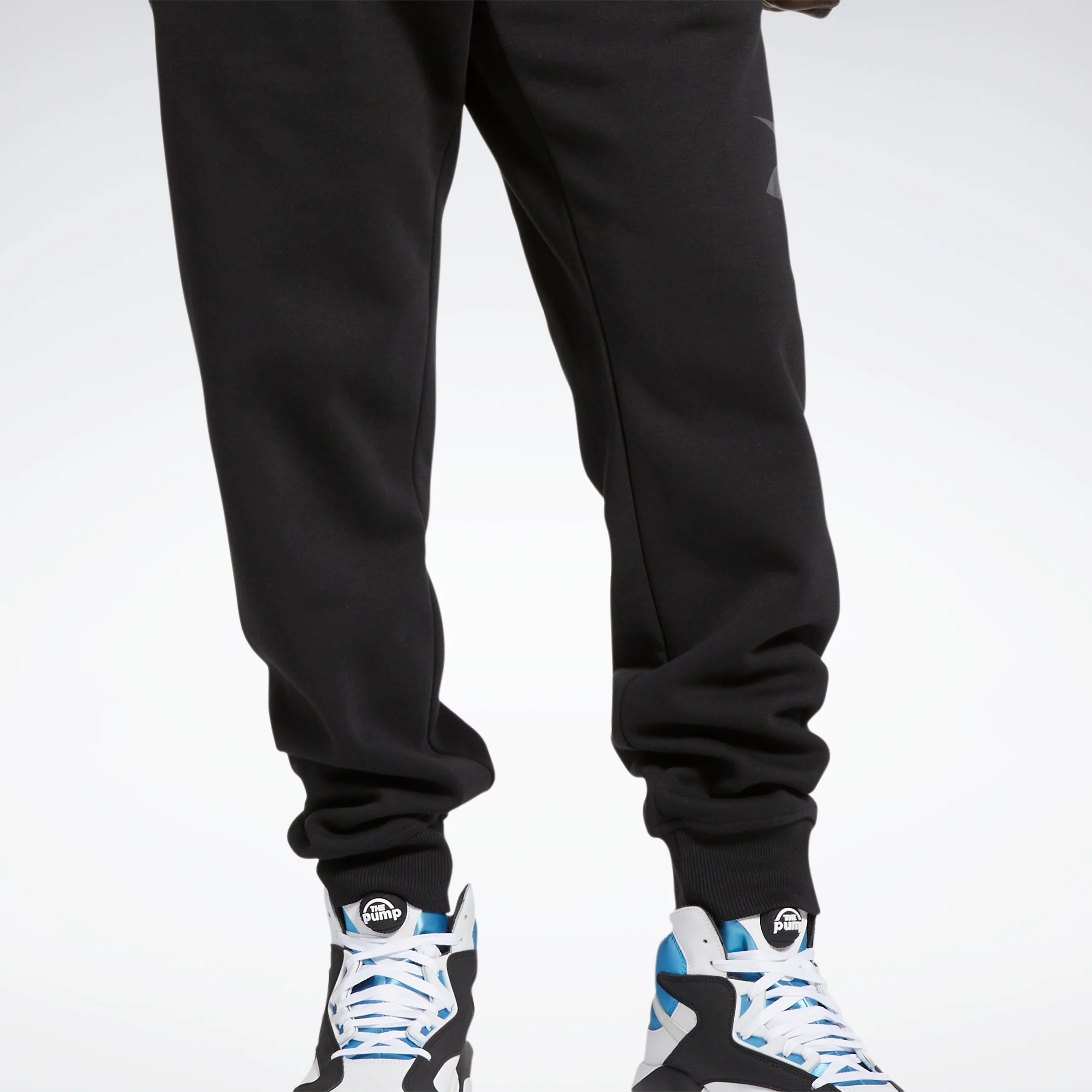 Reebok Apparel Men Basketball Vector Fleece Joggers Black - Image 4