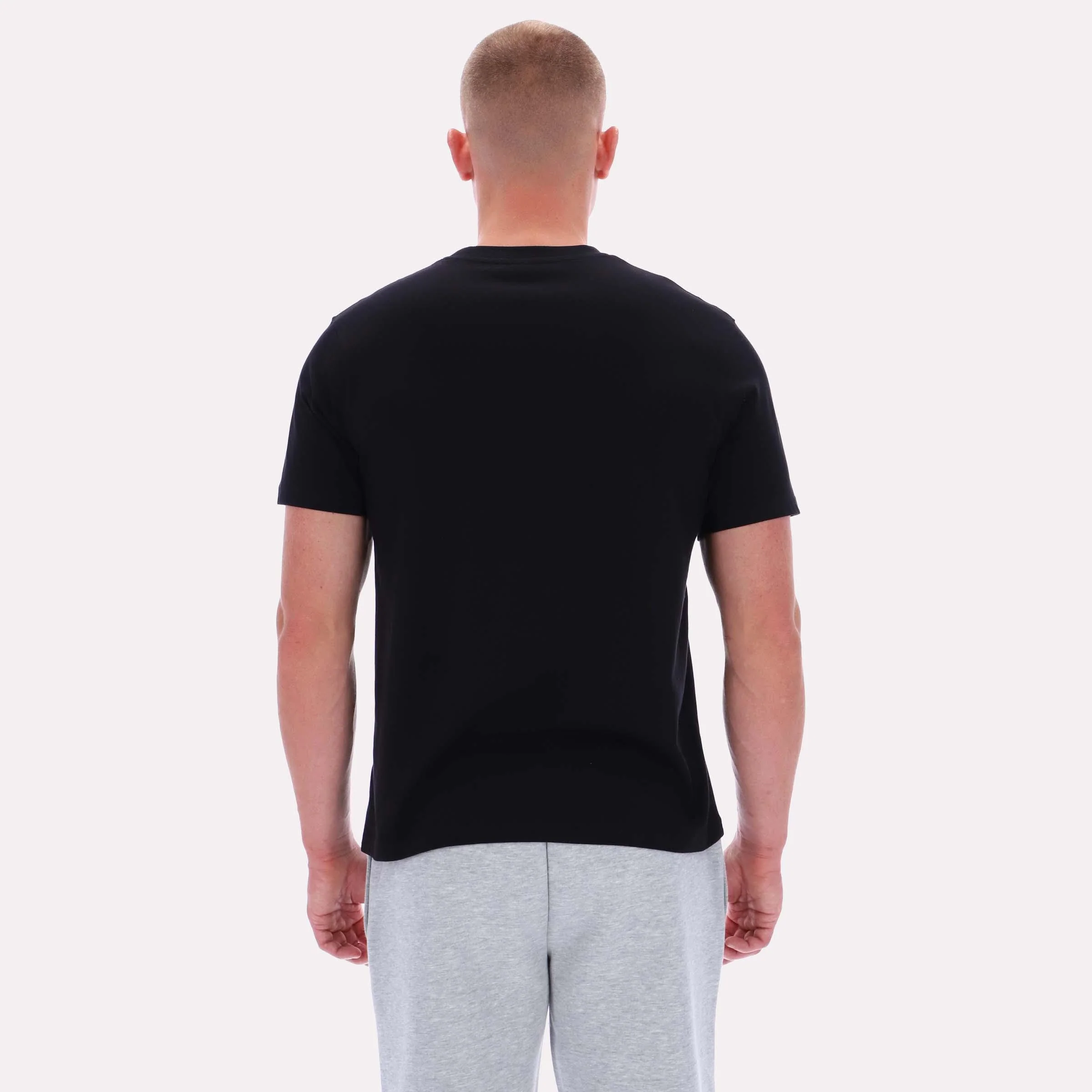 Reebok Apparel Men Big Logo Crewneck Short Sleeve Tee BLACK - Image 2