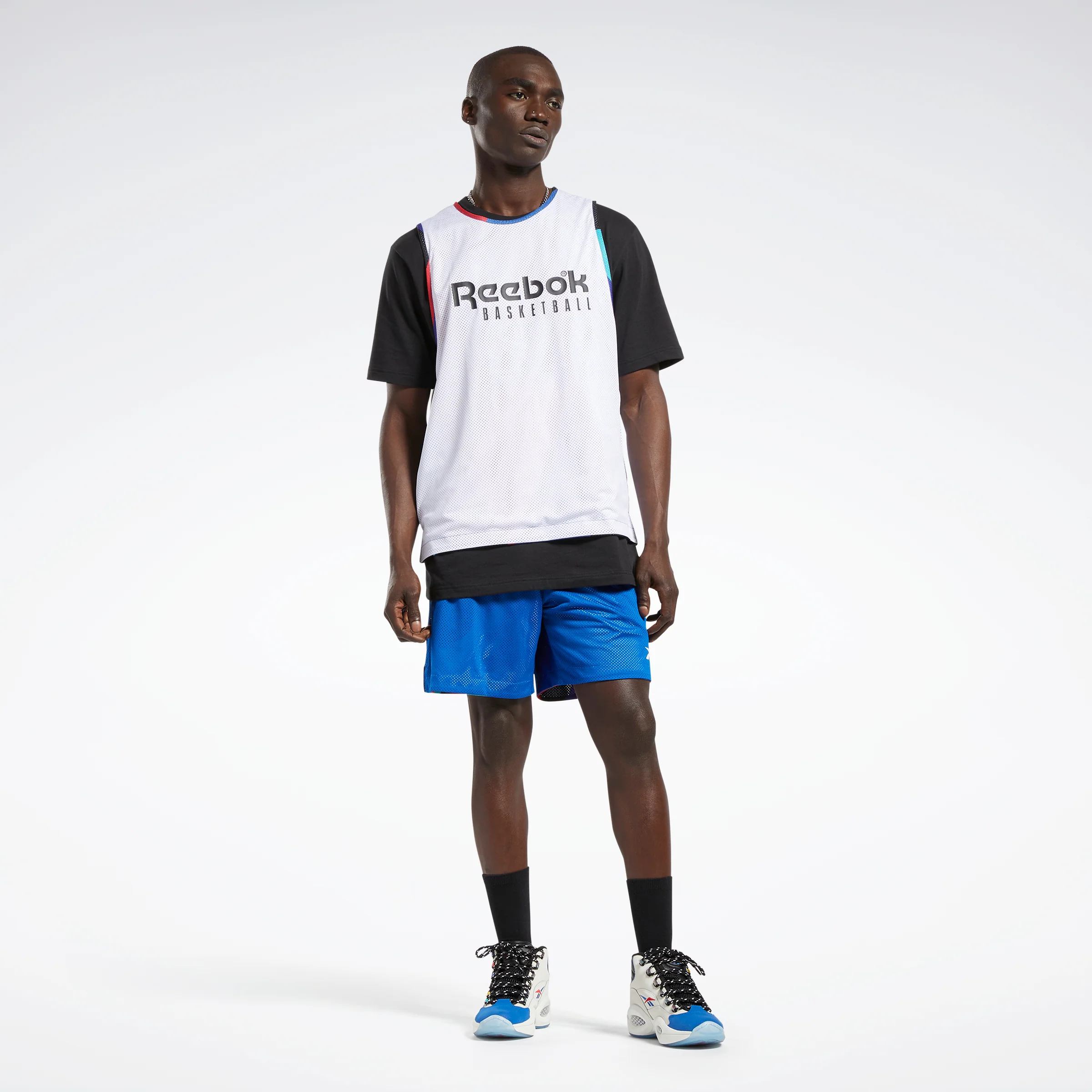 Reebok Apparel Men City League Reversible Mesh Jersey Vecblu - Image 6