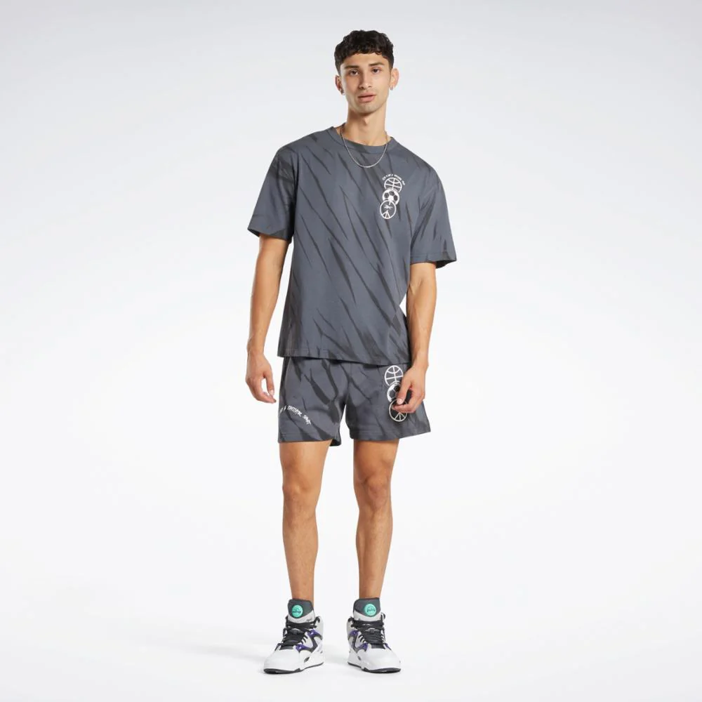 Reebok Apparel Men Classics Block Party Shorts PURGRY - Image 2