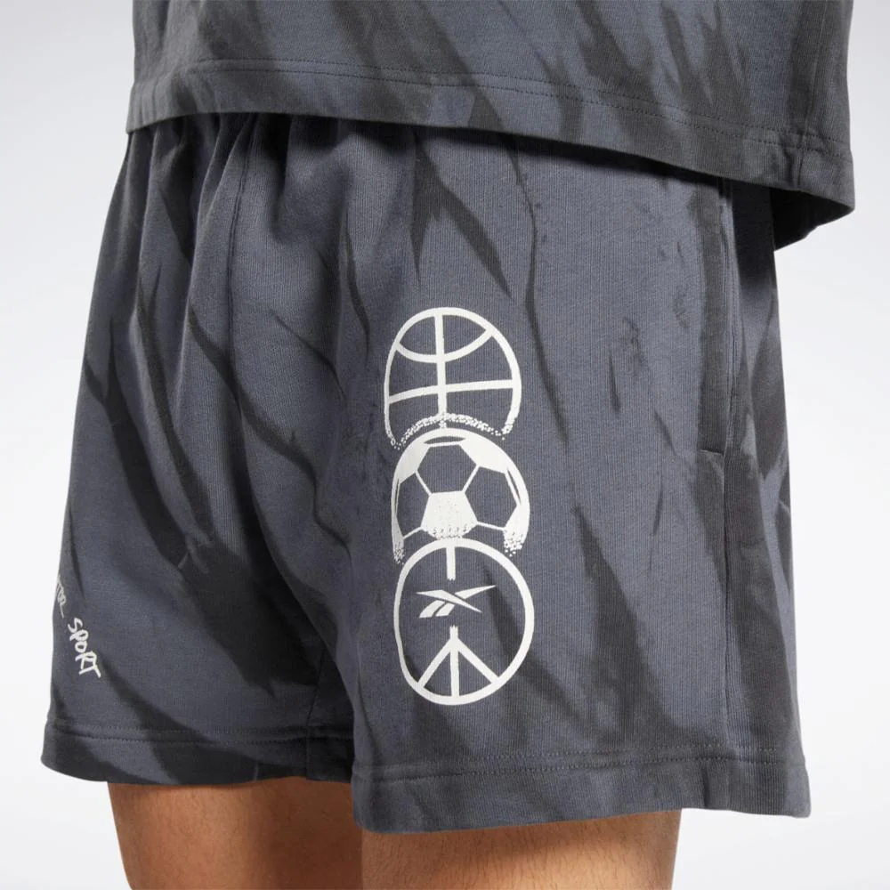 Reebok Apparel Men Classics Block Party Shorts PURGRY - Image 4