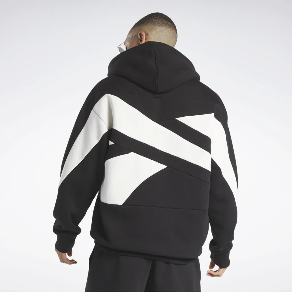 Reebok Apparel Men Classics Brand Proud Hoodie BLACK/CHALK - Image 3