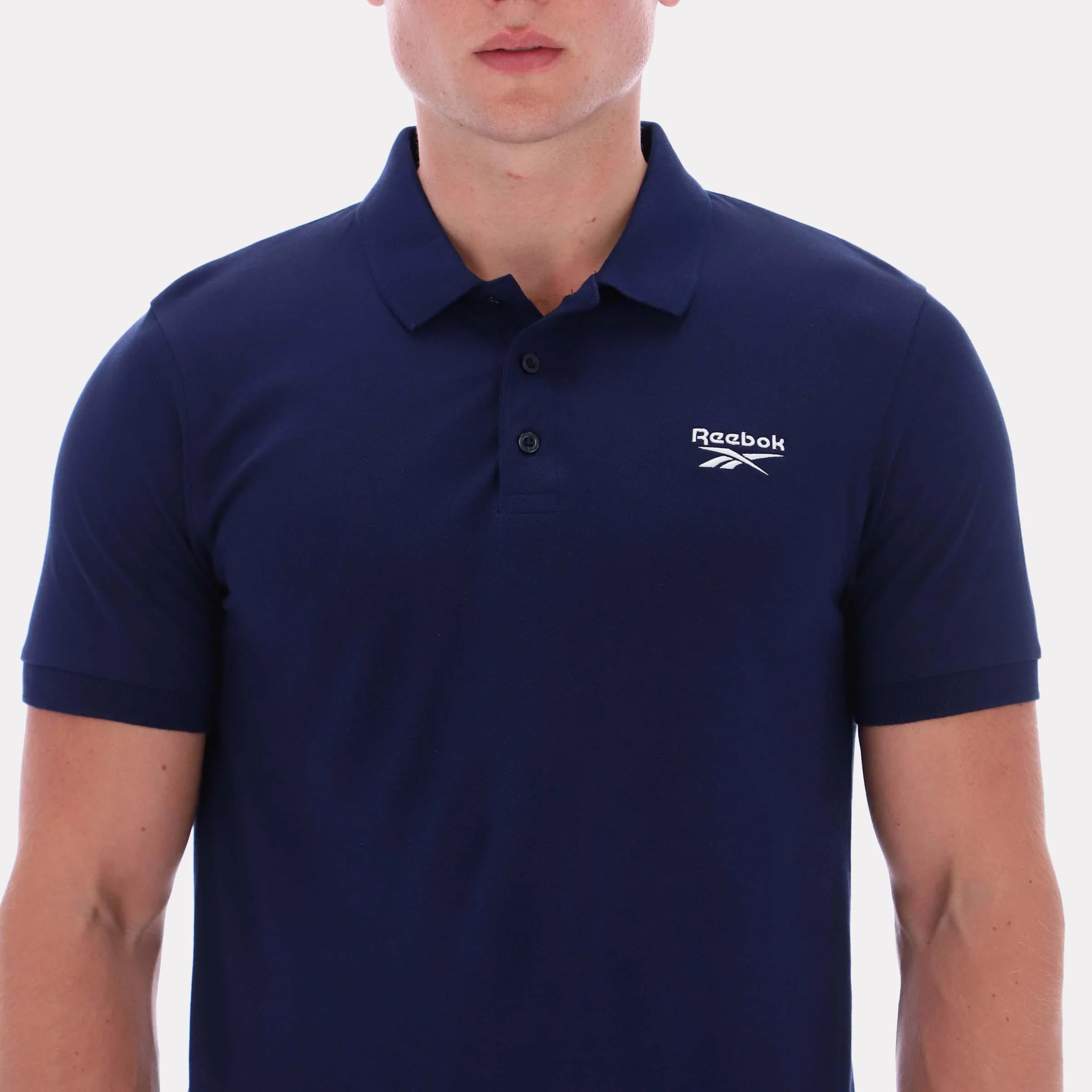 Reebok Apparel Men Classics Embroidered Polo Short Sleeve Shirt VECTOR NAVY - Image 4