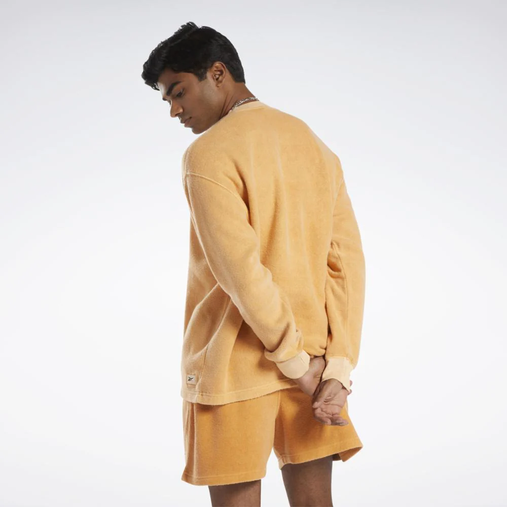 Reebok Apparel Men Classics Natural Dye Crew Sweatshirt PEAFUZ - Image 3