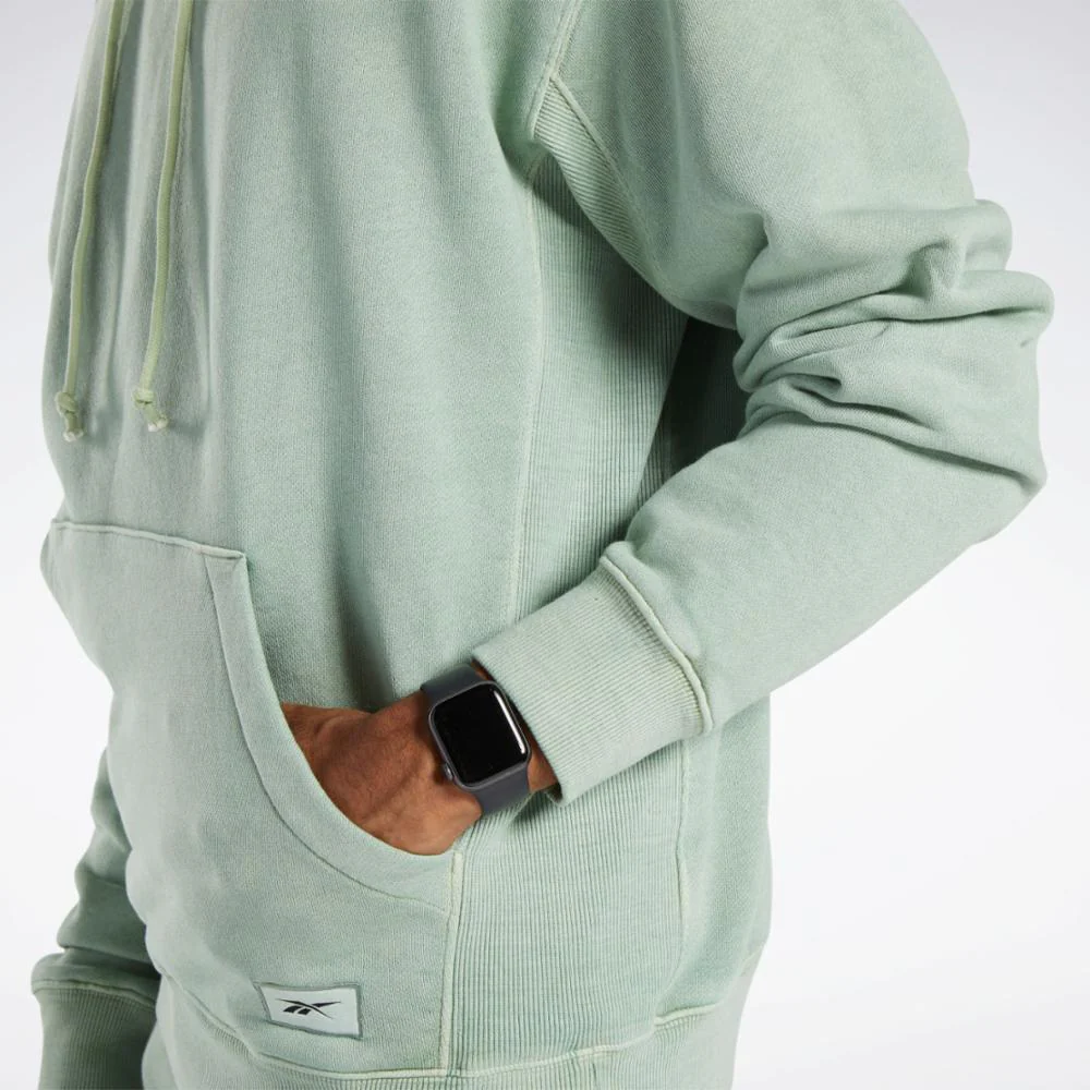 Reebok Apparel Men Classics Natural Dye Hoodie HARGRN - Image 4
