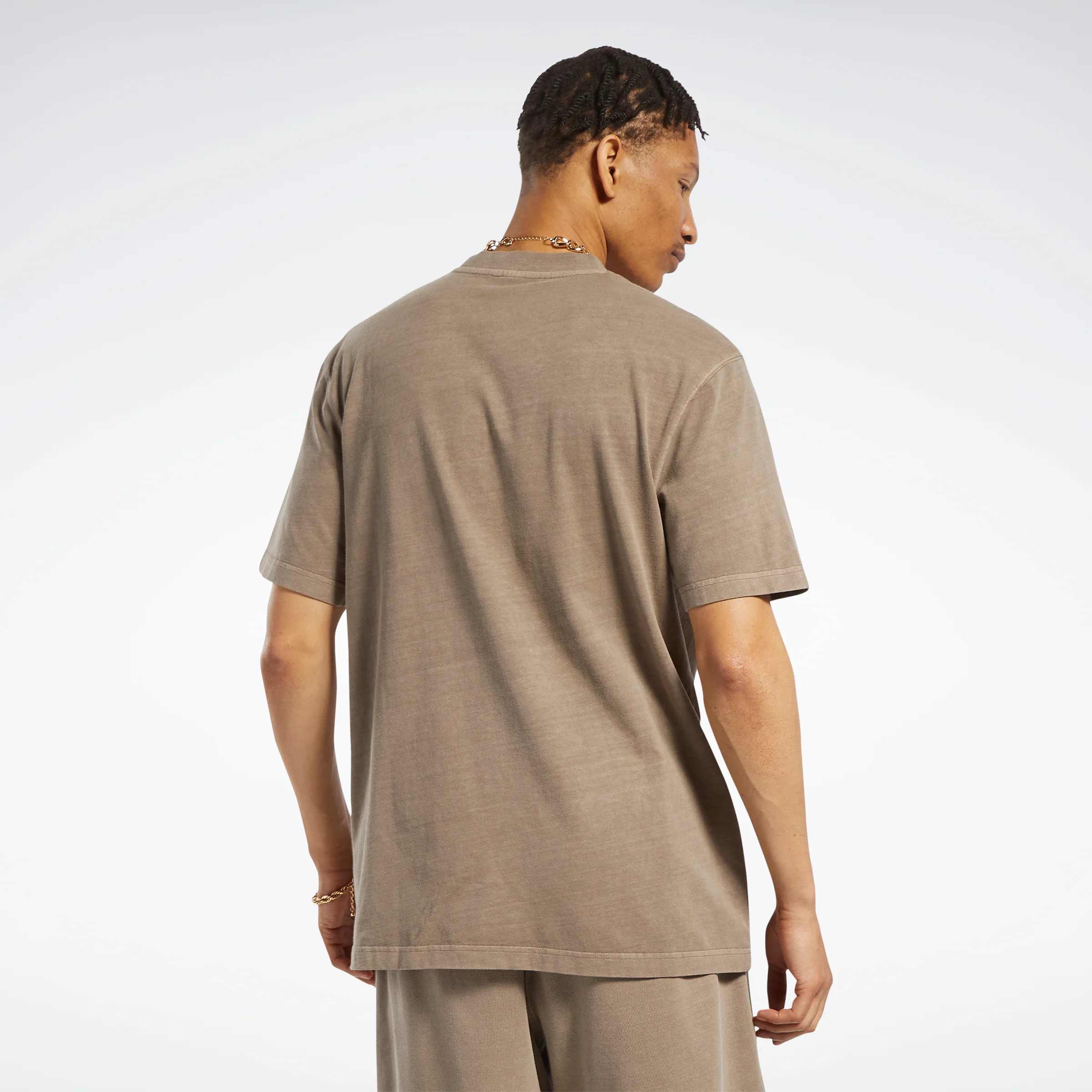 Reebok Apparel Men Classics Natural Dye T-Shirt Trkgry - Image 3
