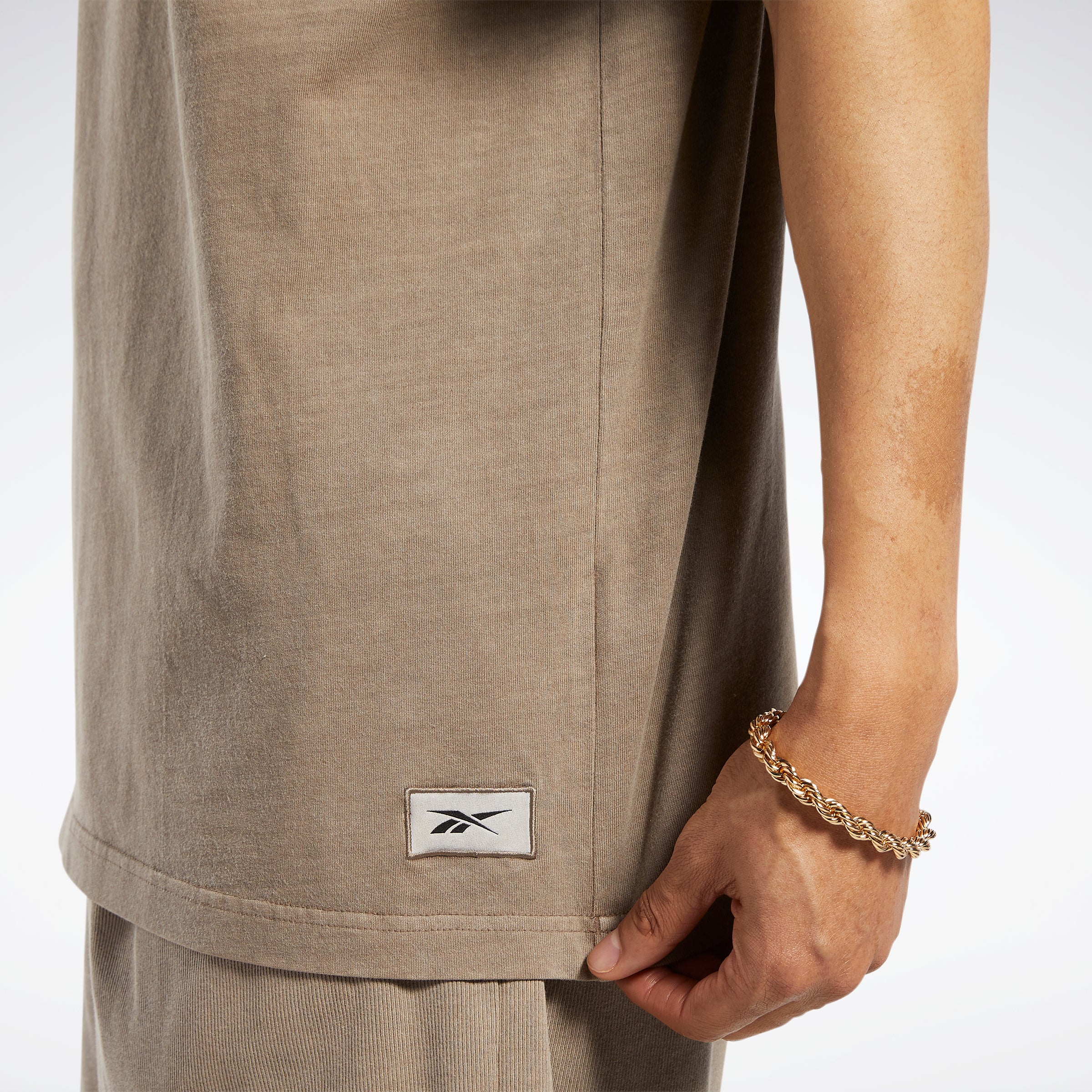 Reebok Apparel Men Classics Natural Dye T-Shirt Trkgry - Image 4