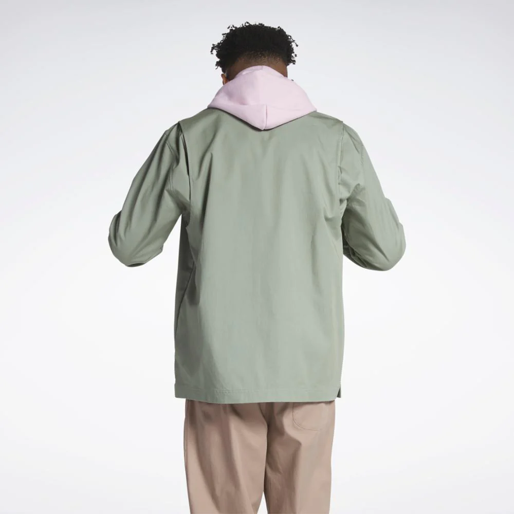 Reebok Apparel Men Classics Skateboard Long-sleeve Top HARGRN - Image 3