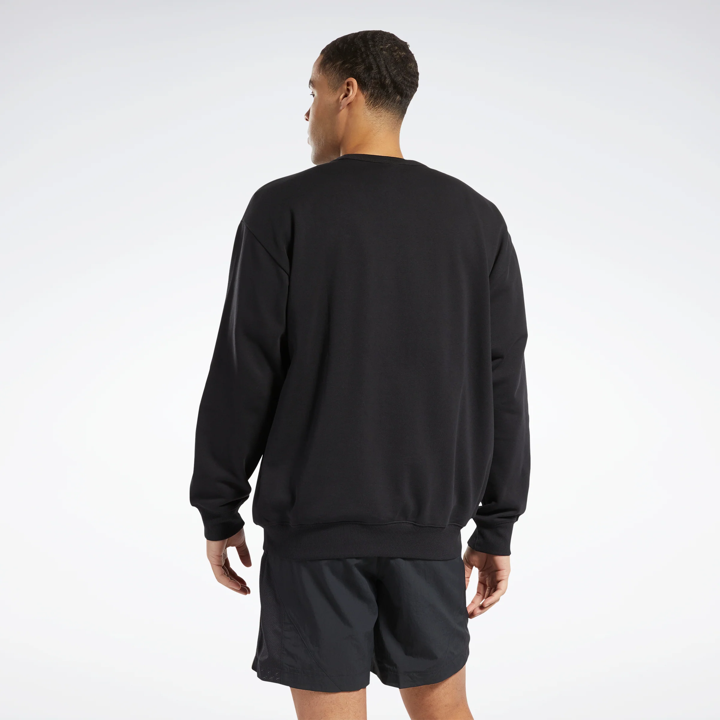 Reebok Apparel Men Classics Small Vector Crew Sweatshirt Black - Image 3
