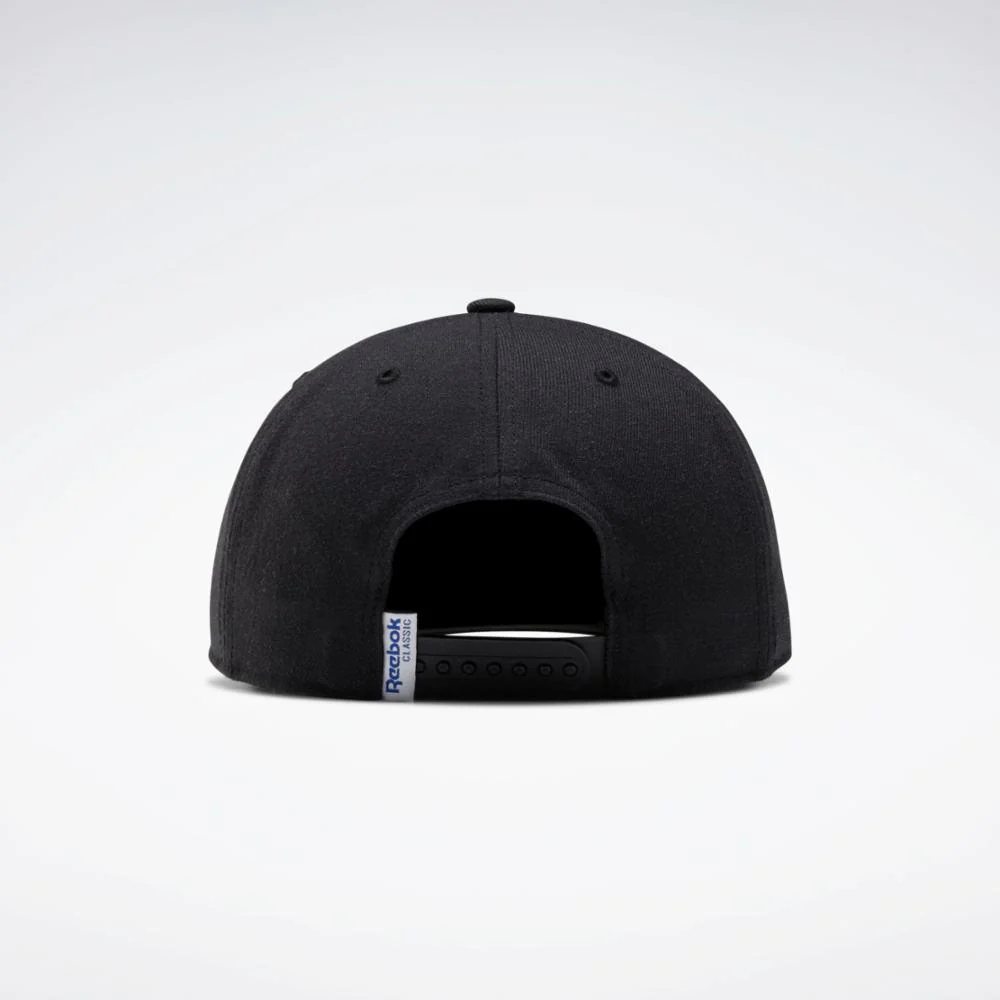 Reebok Apparel Men Classics Vector Flat Peak Cap BLACK/BLACK/BLACK - Image 2
