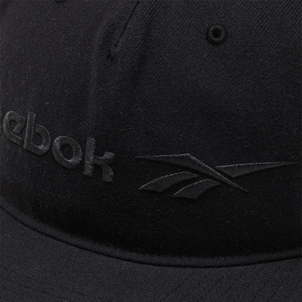 Reebok Apparel Men Classics Vector Flat Peak Cap BLACK/BLACK/BLACK - Image 3