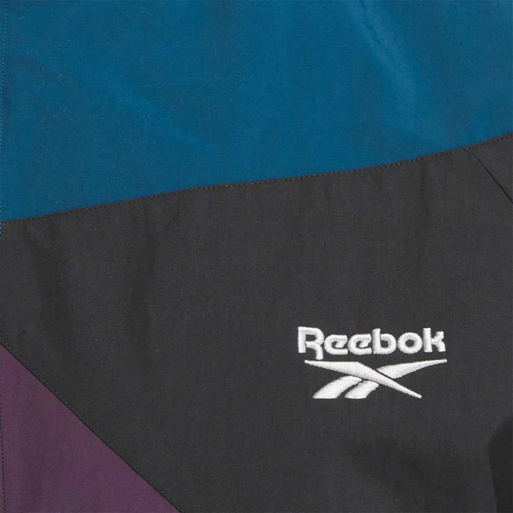 Reebok Apparel Men Classics Vector Track Jacket BLACK/MIDNIGHT PLUM - Image 4