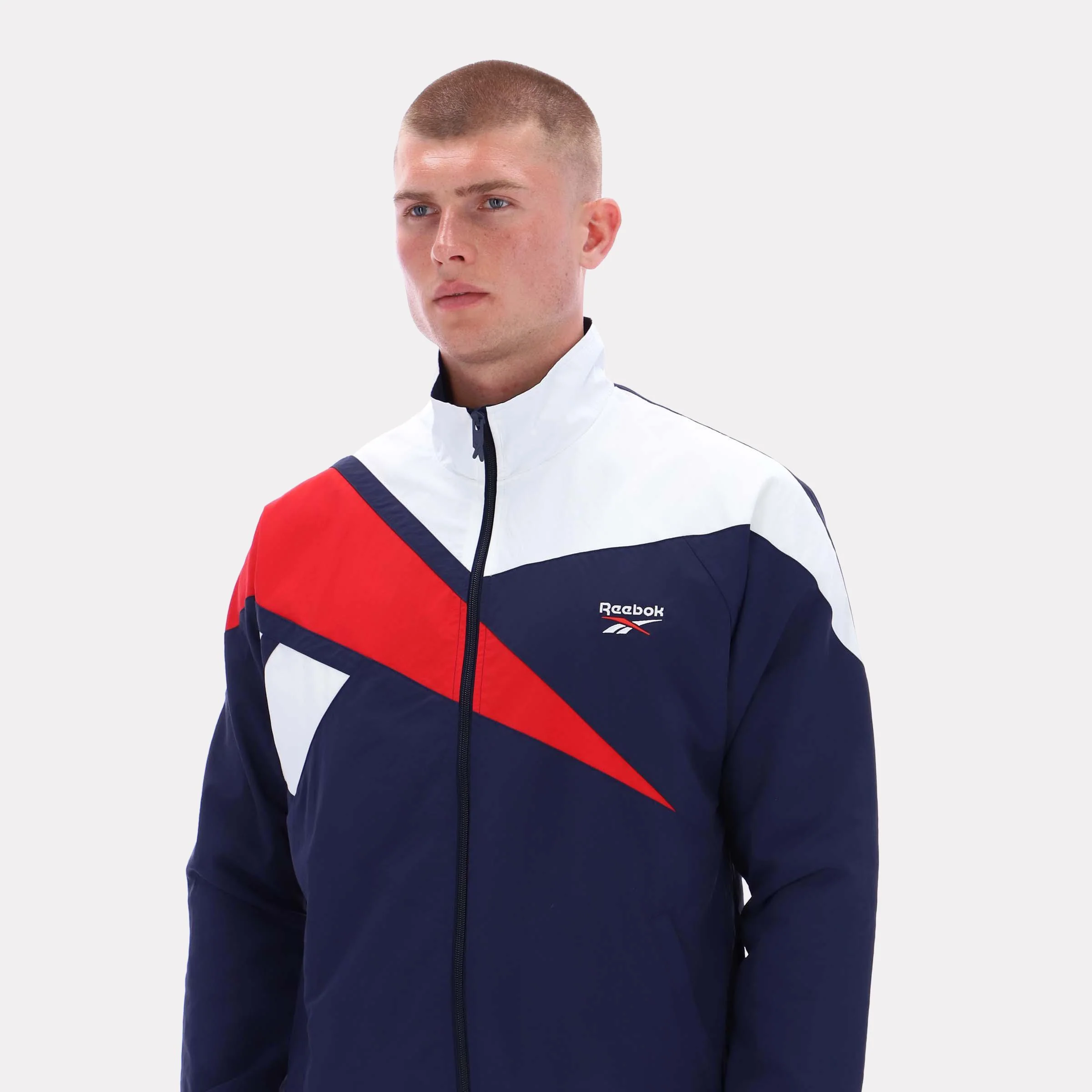 Reebok Apparel Men Classics Vector Track Jacket NAVY/WHITE - Image 3