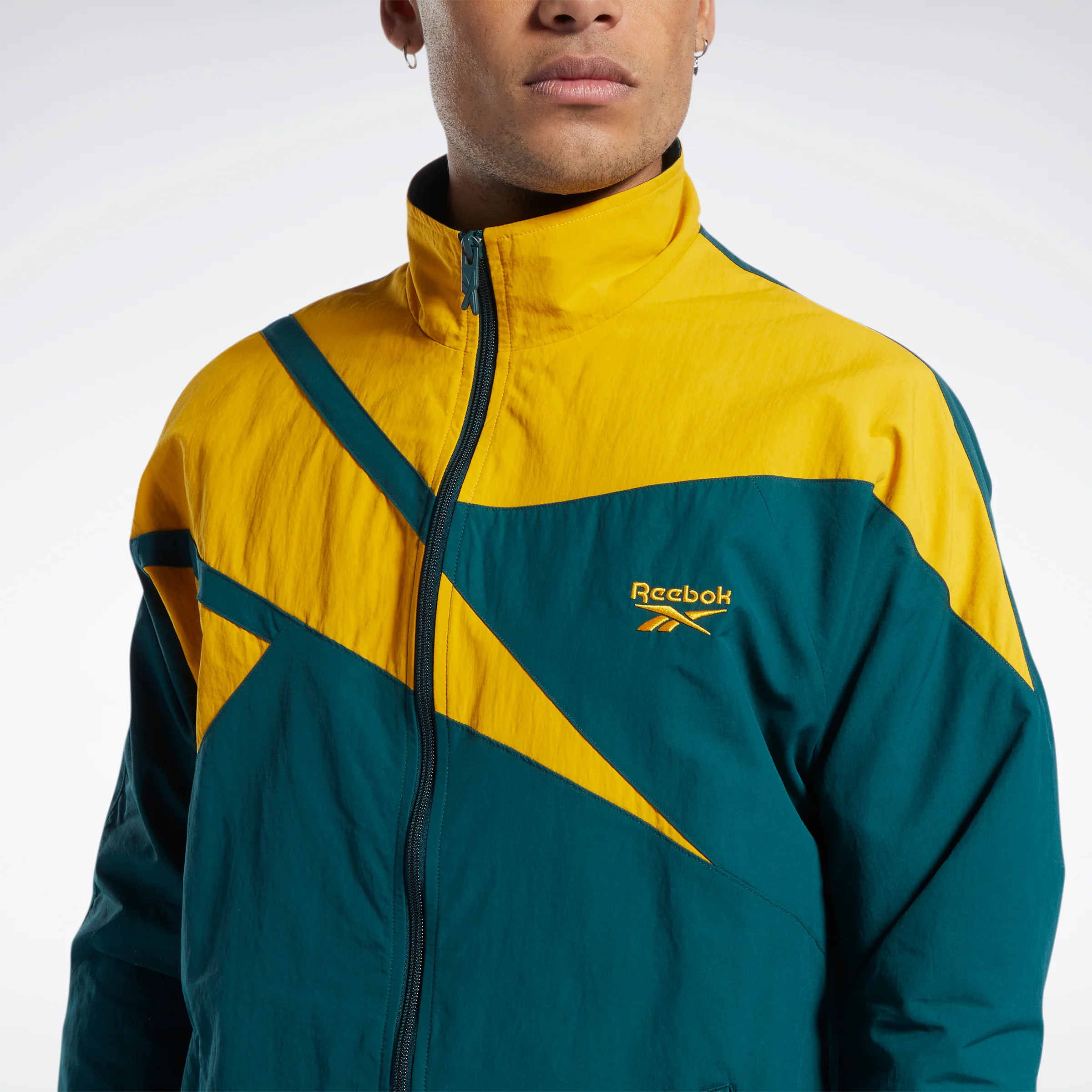 Reebok Apparel Men Classics Vector Track Top Forest Green - Image 5