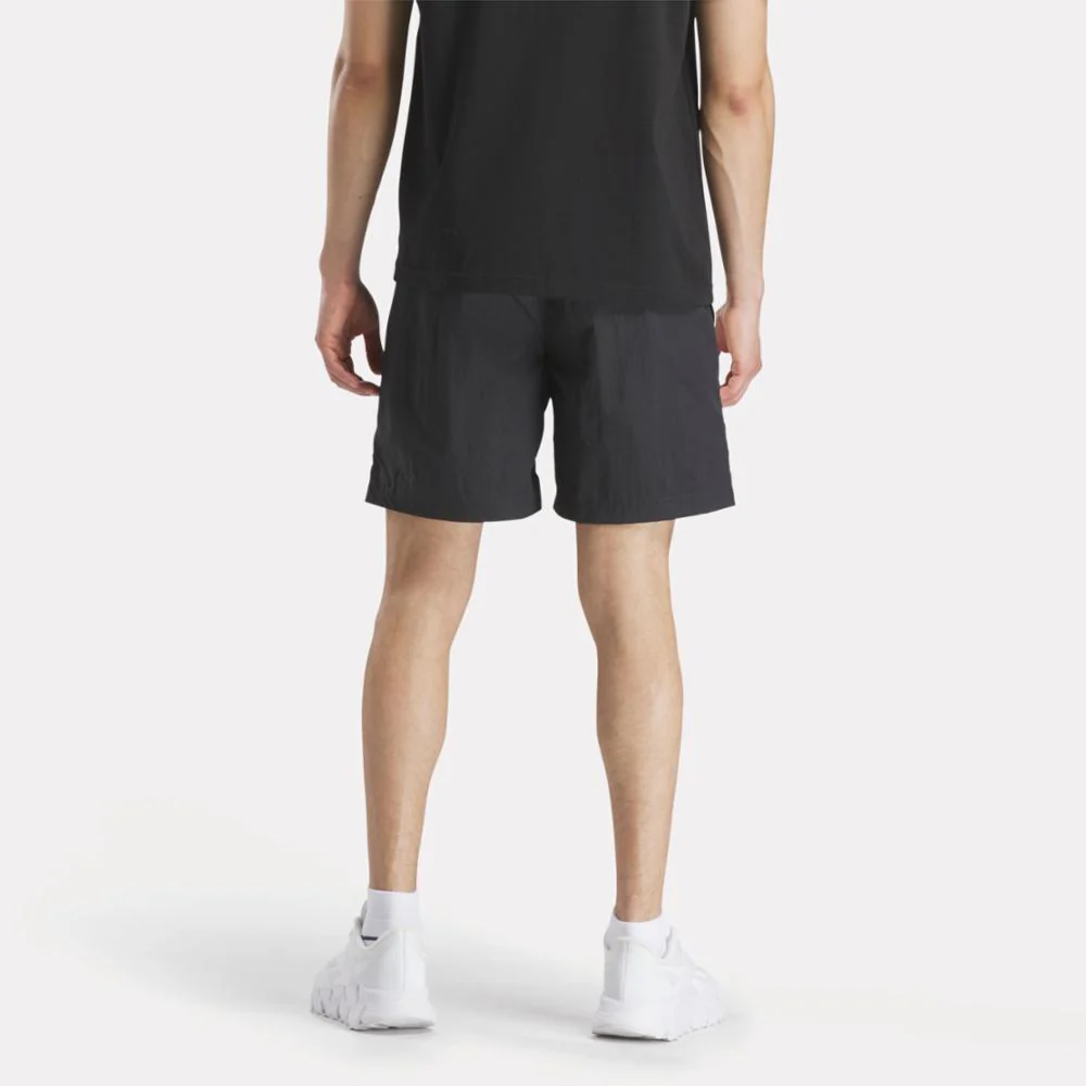 Reebok Apparel Men Classics Vector Woven Shorts 7" BLACK/CHALK - Image 3