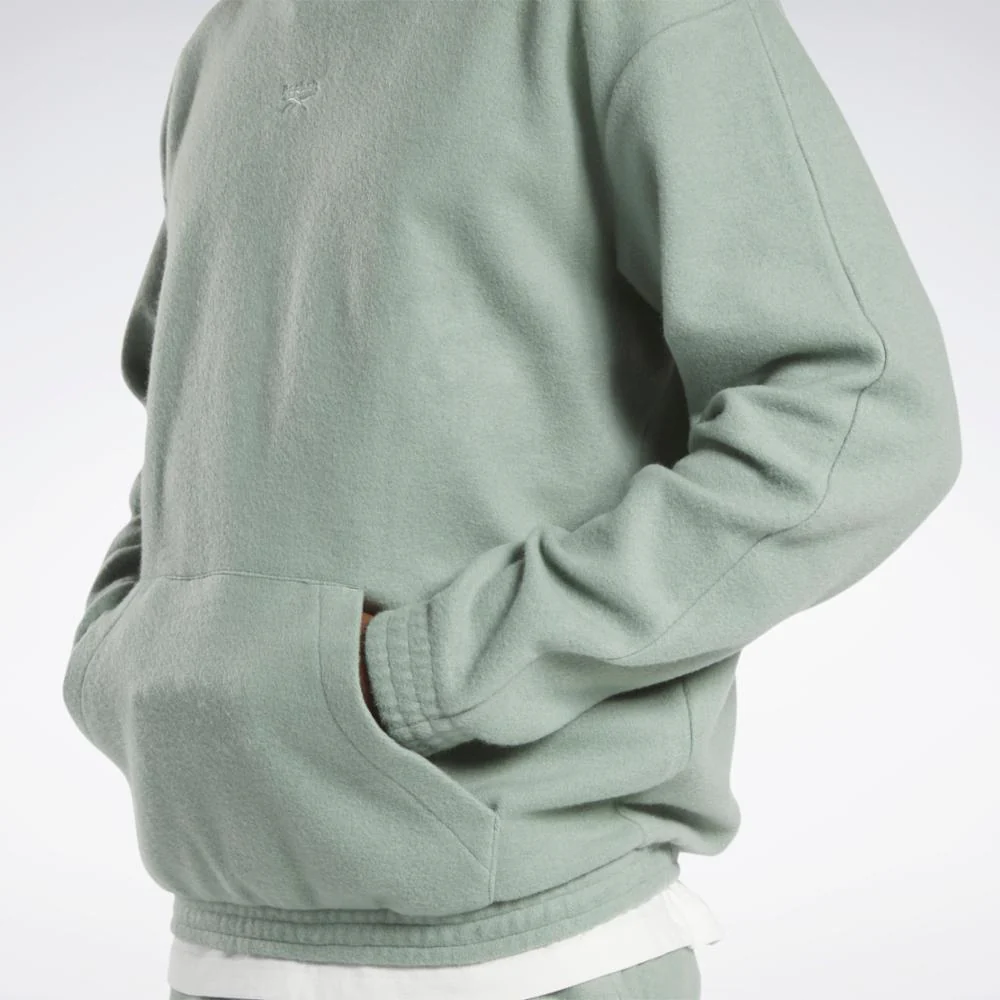 Reebok Apparel Men Classics Wardrobe Essentials Hoodie HARGRN - Image 5