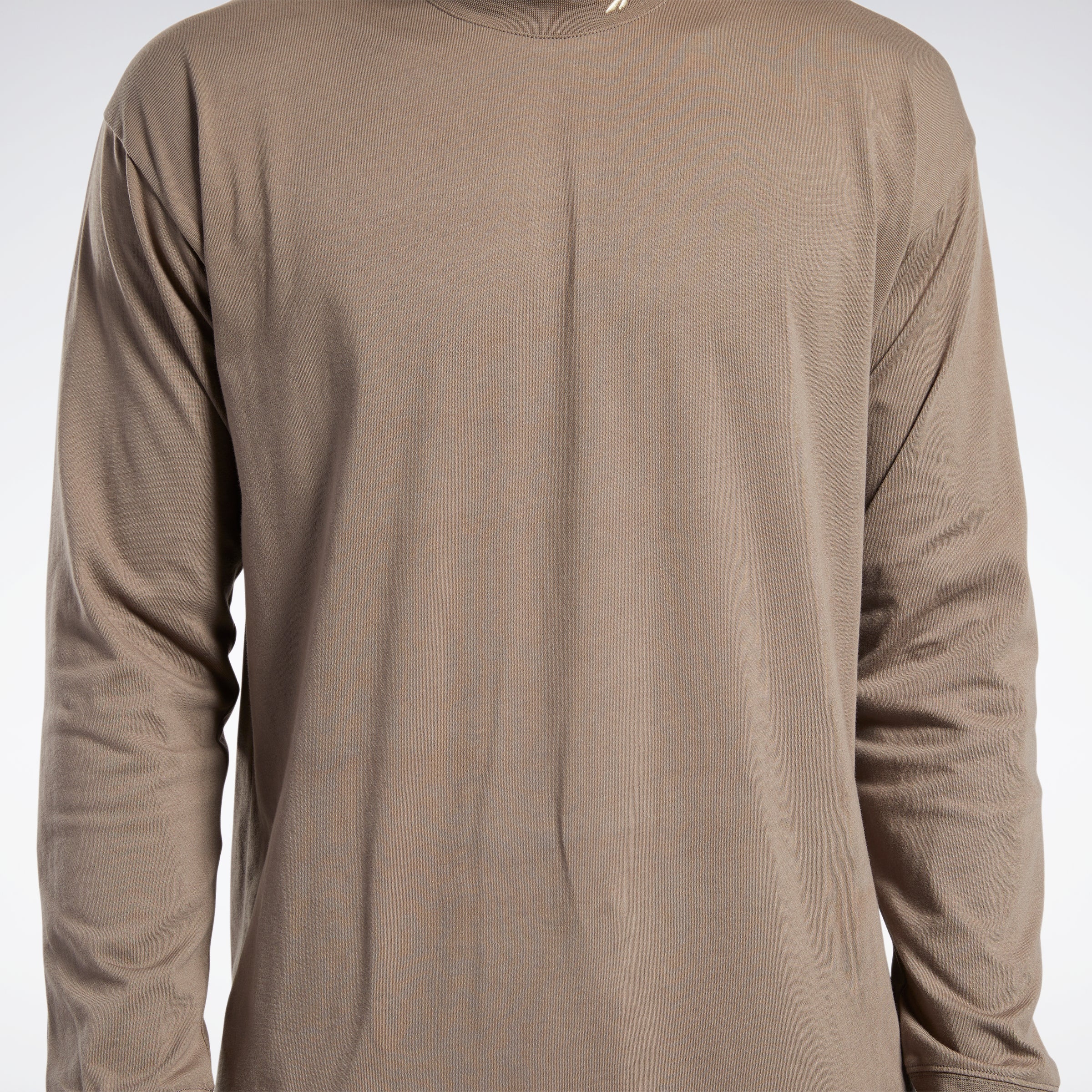 Reebok Apparel Men Classics Wardrobe Essentials Long-Sleeve Top T-Long-Sleeve Top Trkgry - Image 5