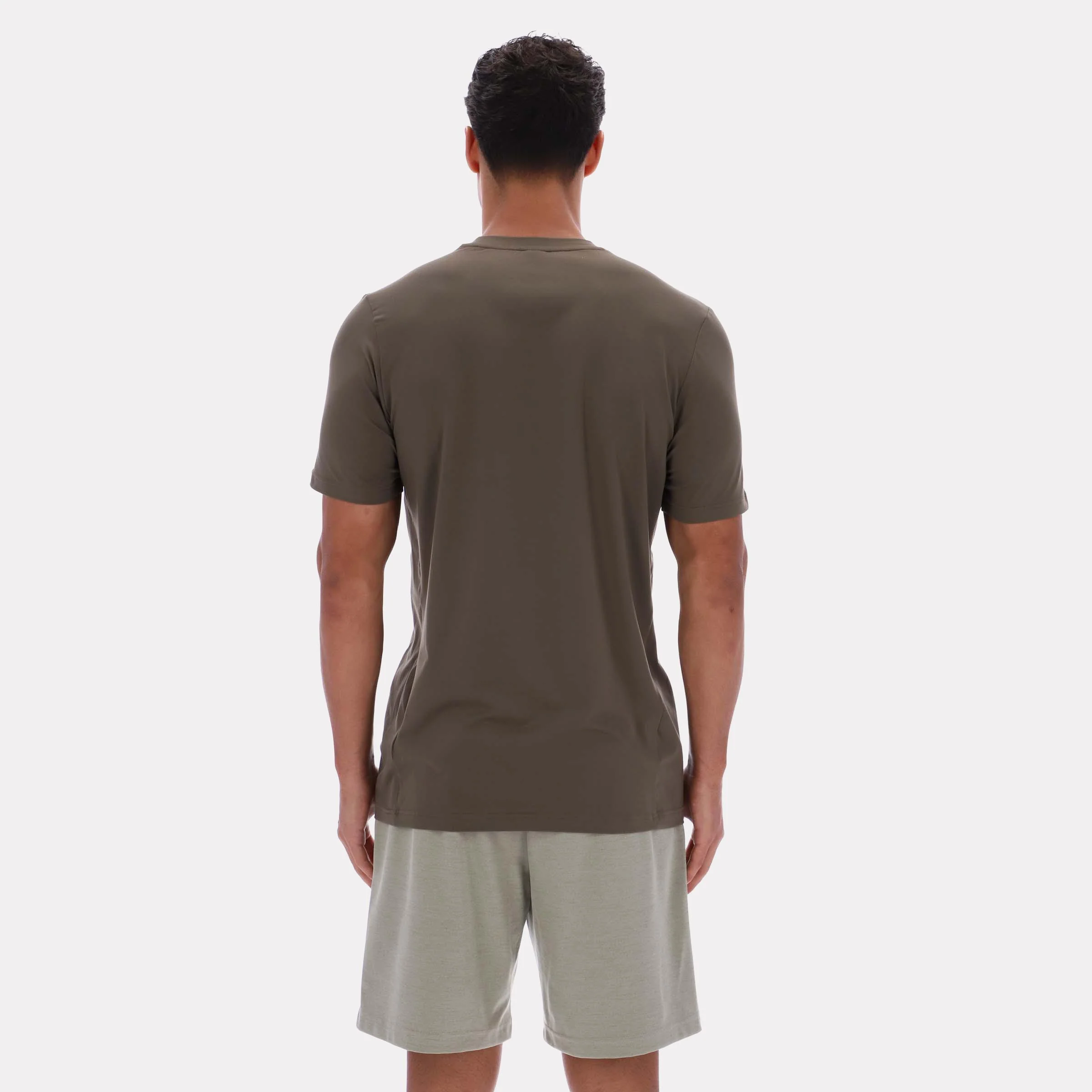 Reebok Apparel Men Core Move T-Shirt ARMY GREEN - Image 2