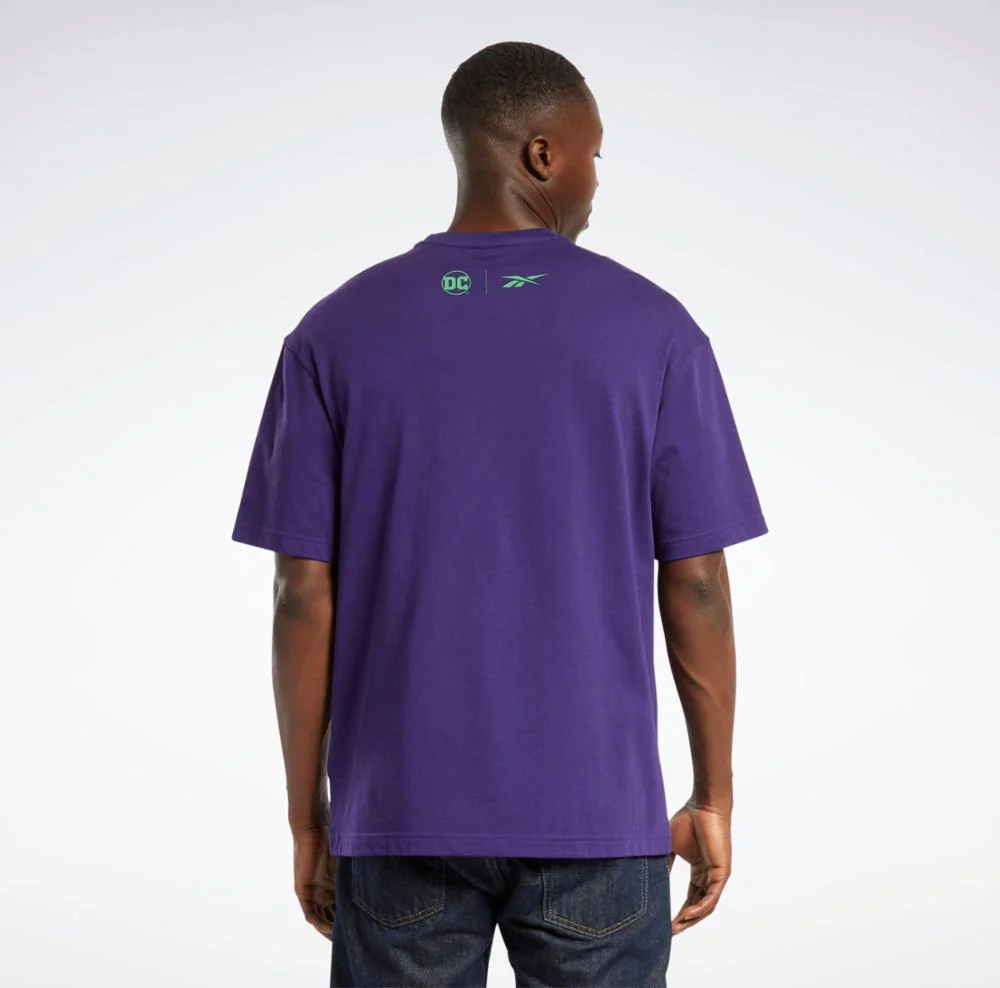Reebok Apparel Men DC x Reebok Logo T-Shirt DRKORC - Image 3