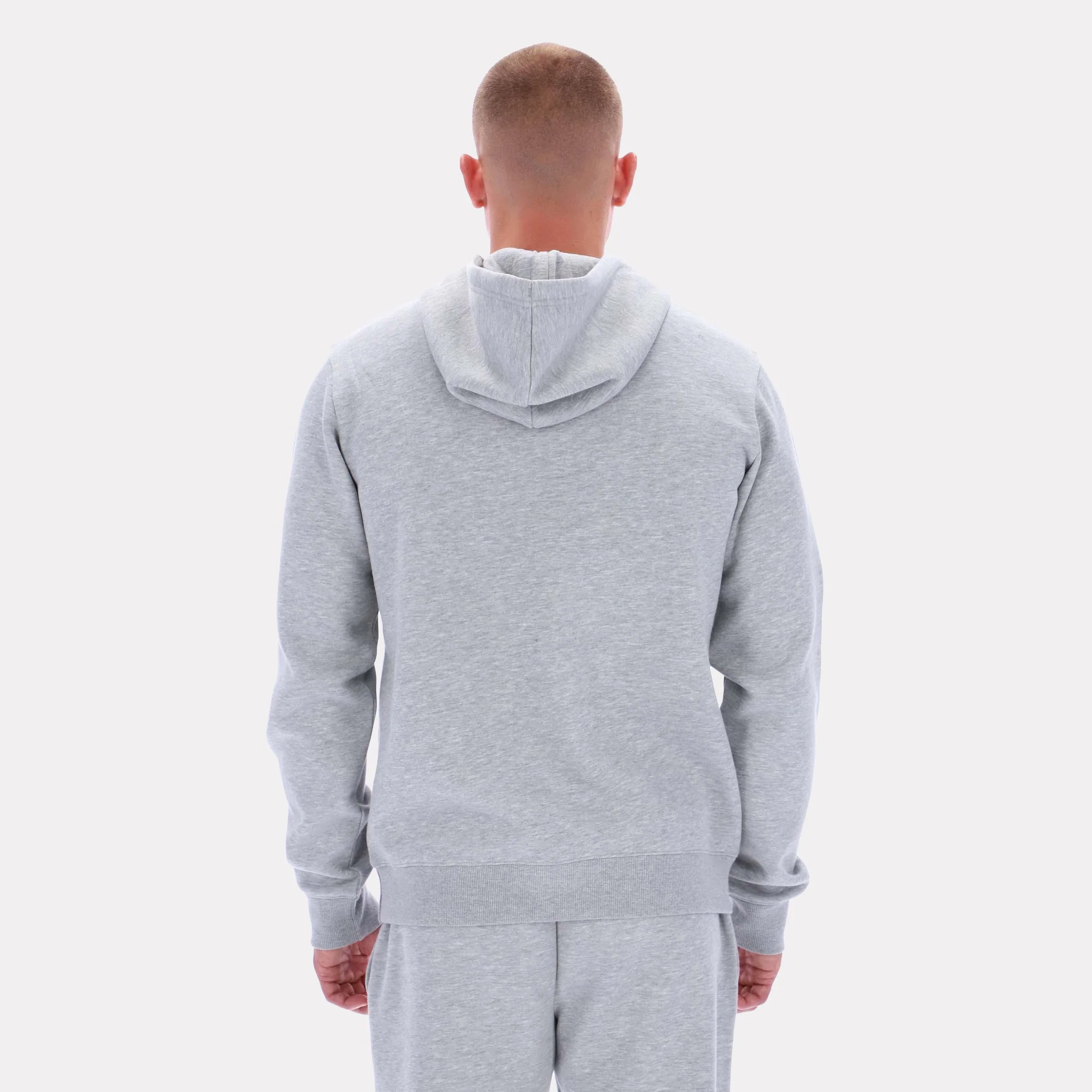 Reebok Apparel Men Essential Logo Hoodie LIGHT GREY MARL - Image 2
