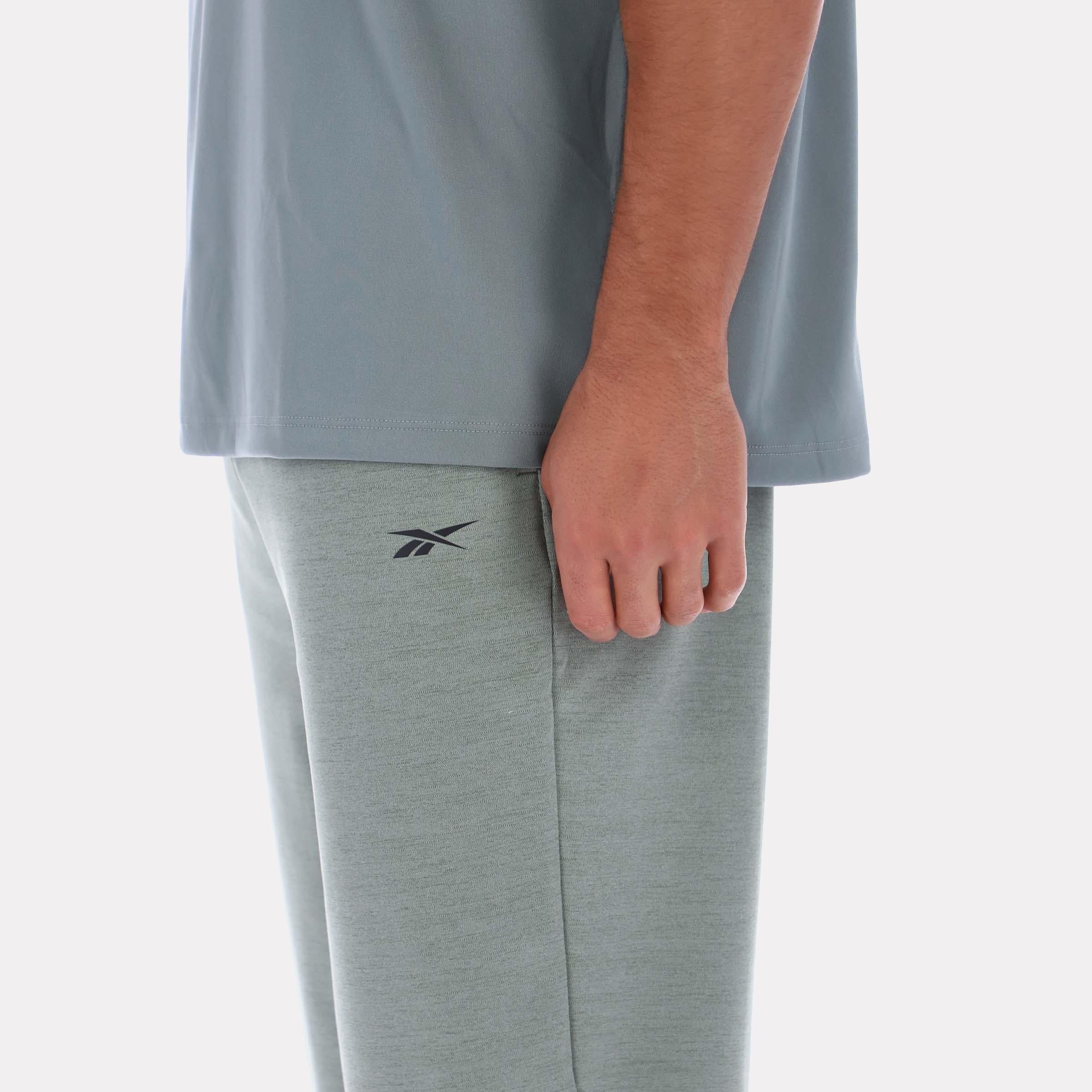 Reebok Apparel Men Everyday Yoga Pants GRIT GREEN MARL - Image 3