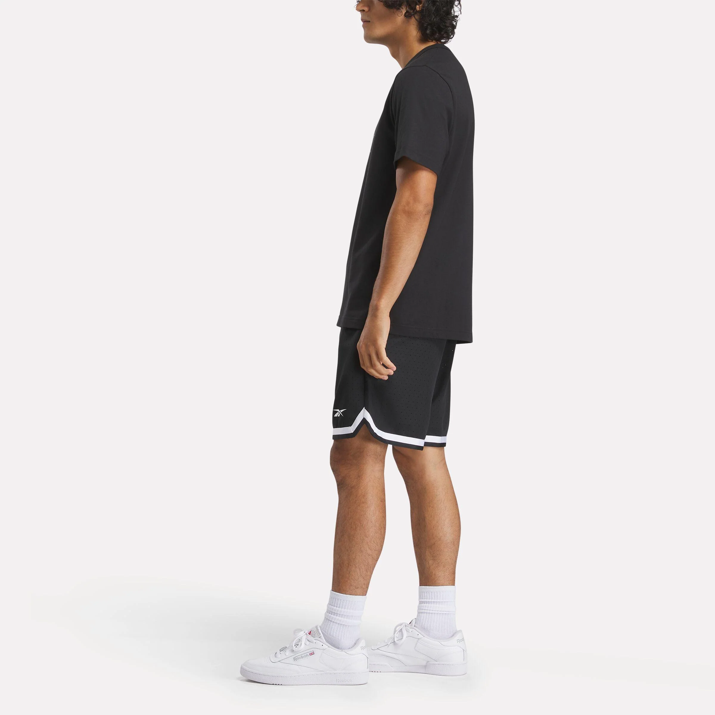 Reebok Apparel Men Graphic Series Basketball Drip T-Shirt BLACK - Image 2