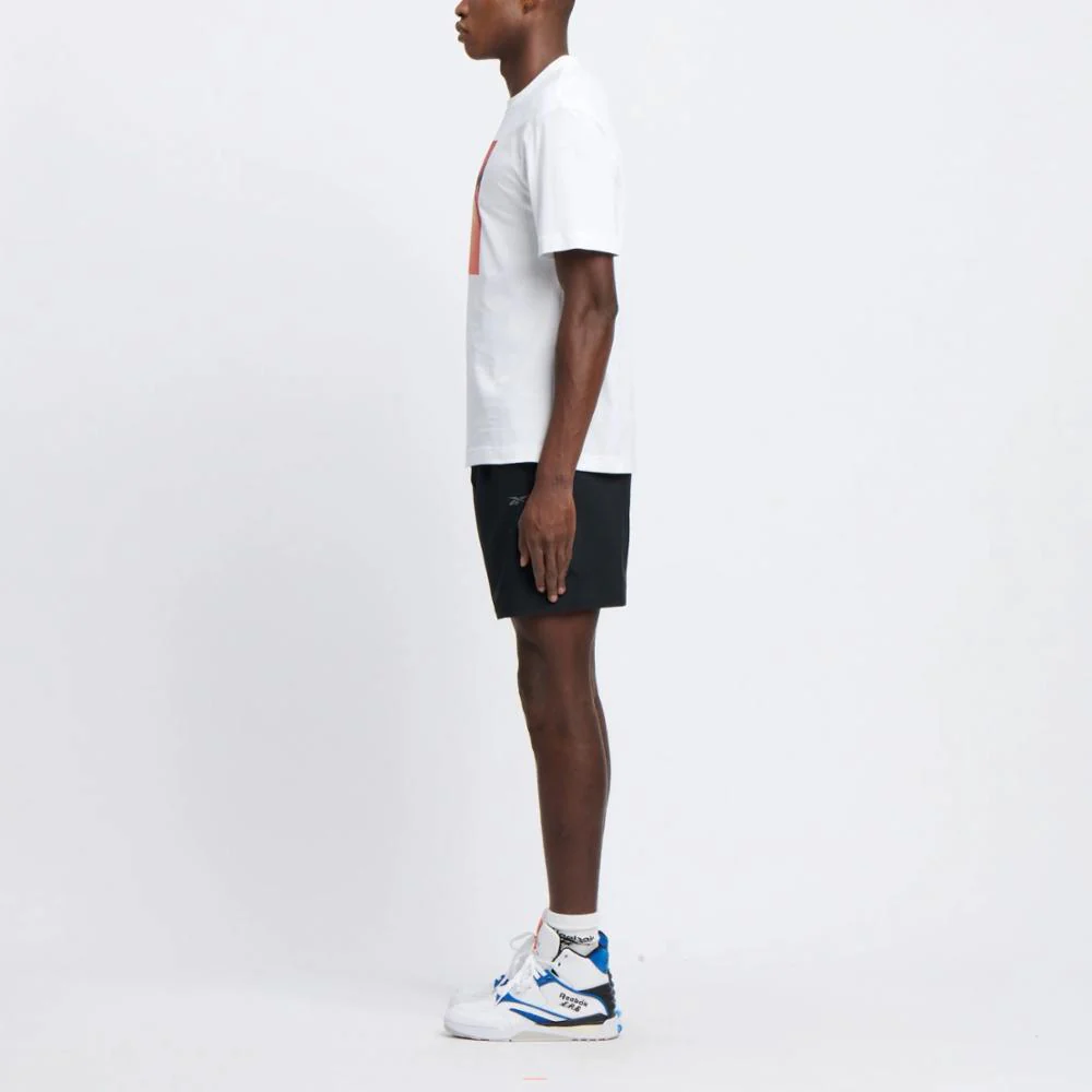Reebok Apparel Men Graphic Series Basketball Sun Stare T-Shirt WHITE - Image 2