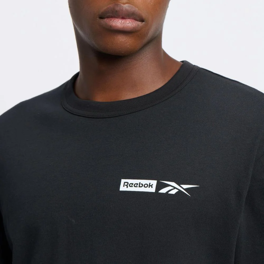 Reebok Apparel Men Graphic Series Basketball T-Shirt BLACK - Image 4
