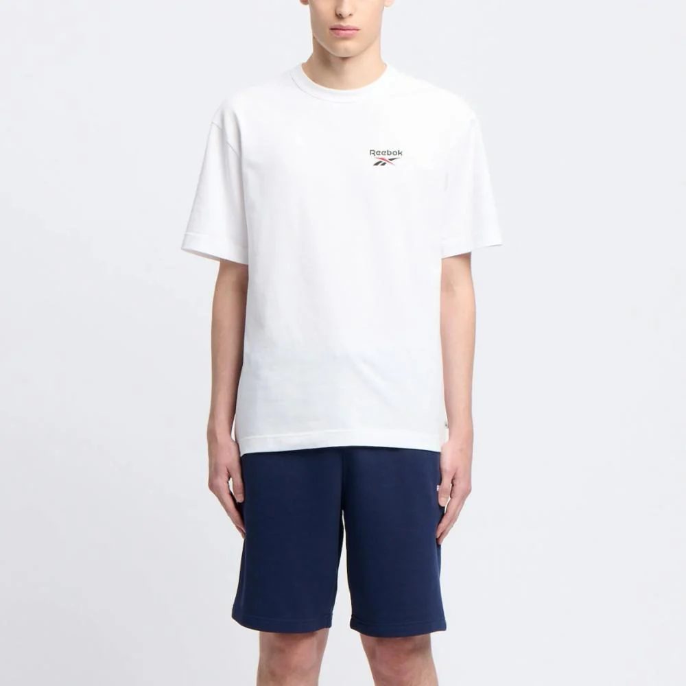 Reebok Apparel Men Graphic Series Shaq Logo T-Shirt WHITE
