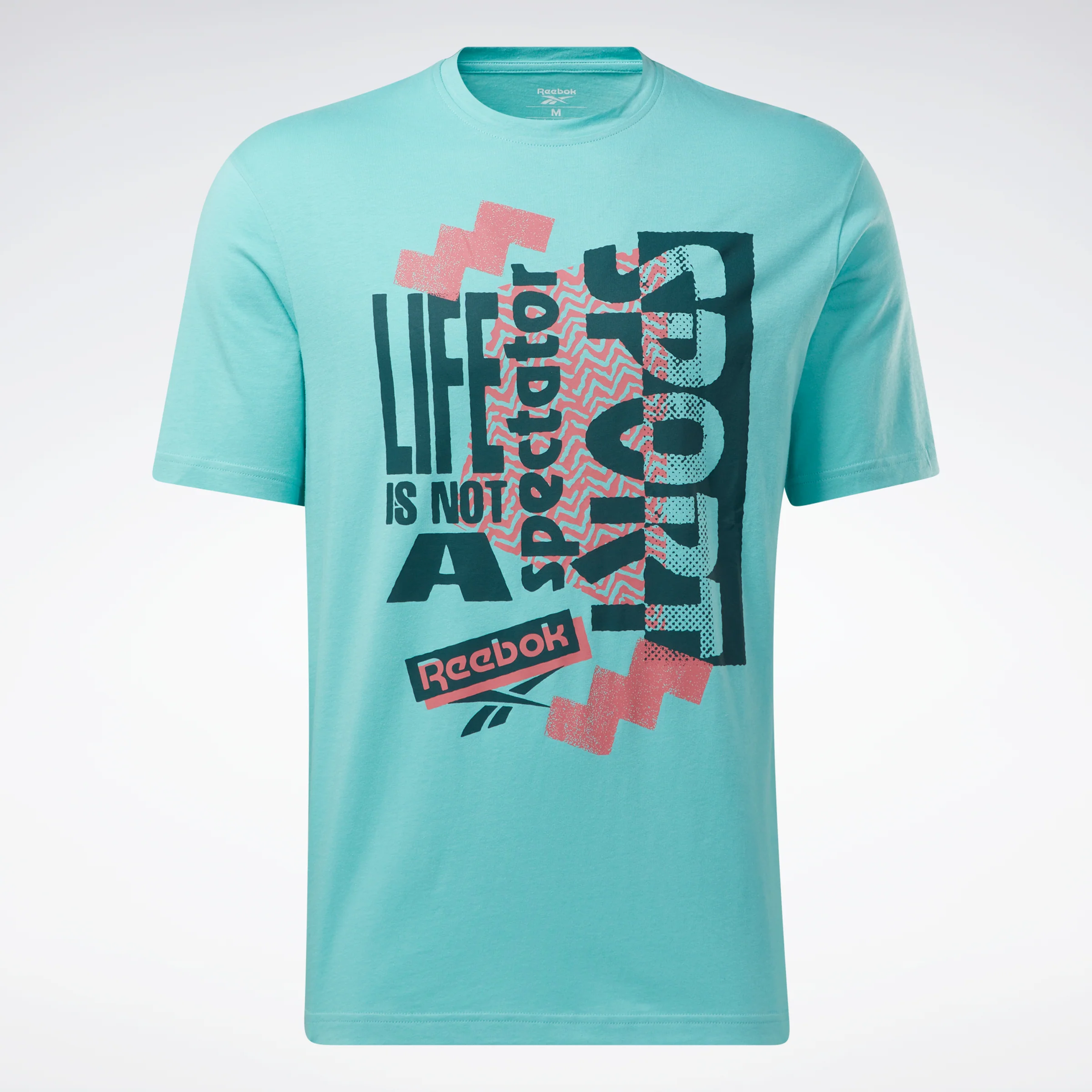 Reebok Apparel Men Graphic Series Spectator Sport Vibe T-Shirt Semi Classic Teal - Image 7