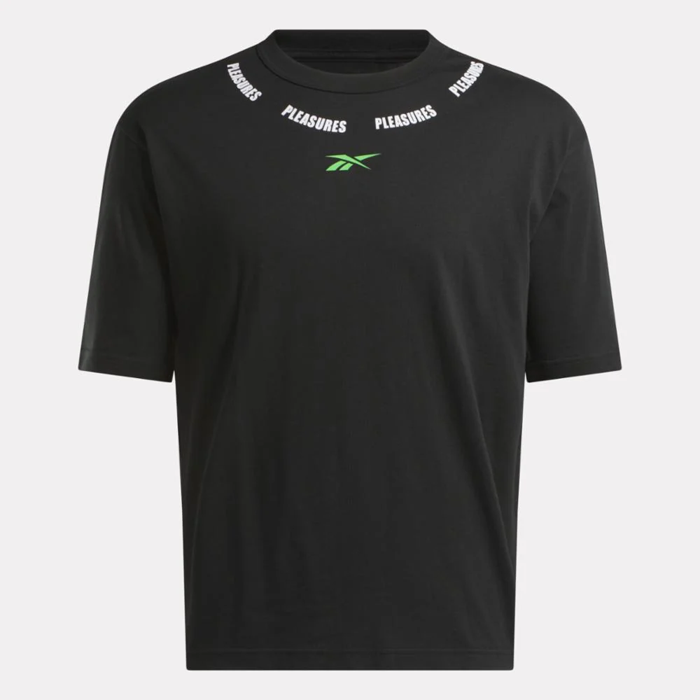 Reebok Apparel Men Reebok x Pleasures Tee BLACK - Image 5