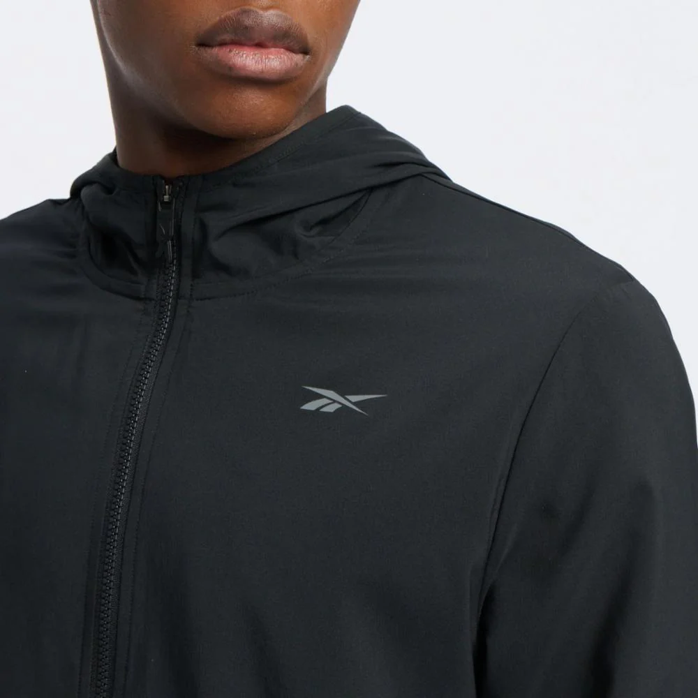Reebok Apparel Men ID Train Hooded Jacket BLACK - Image 4