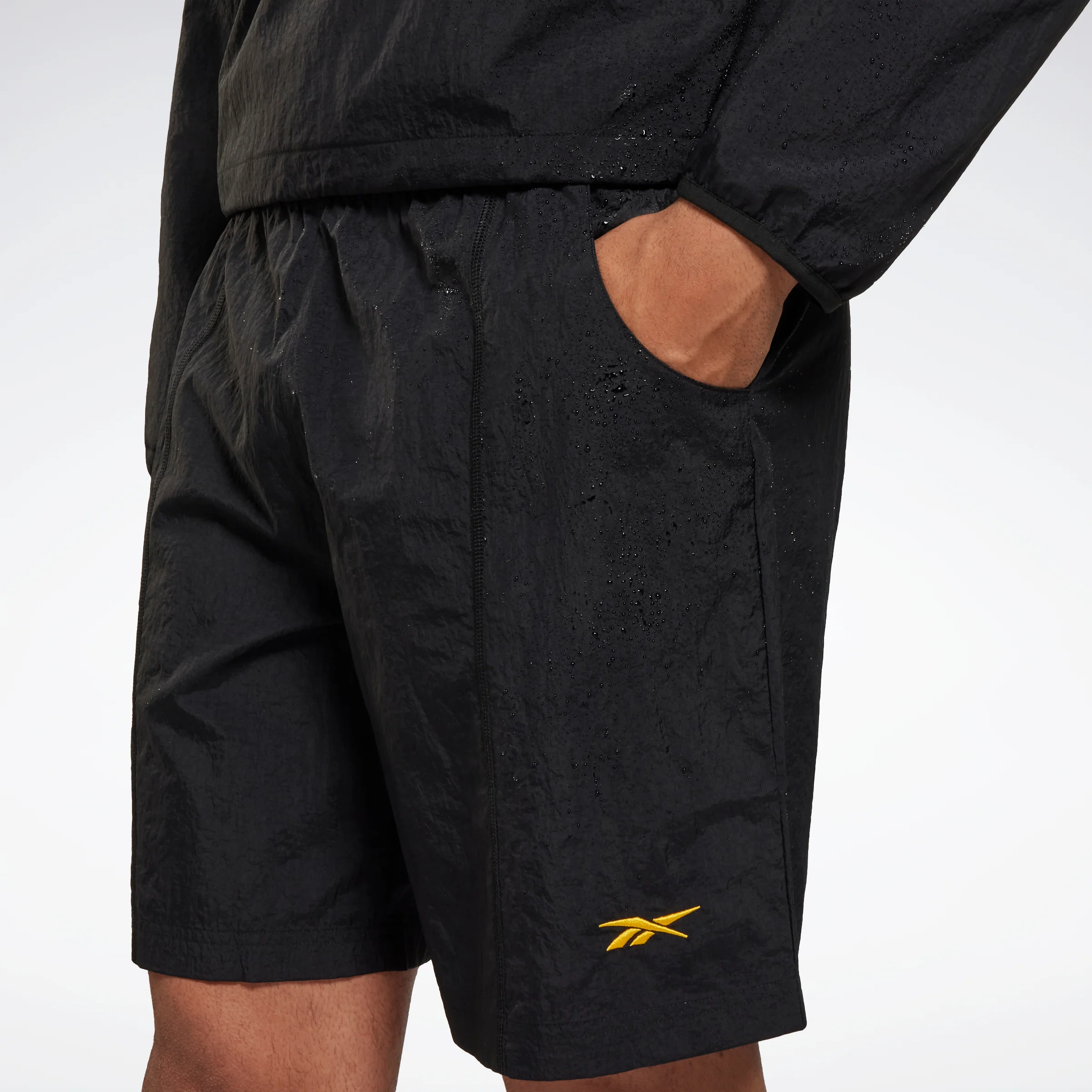 Reebok Apparel Men Lightweight Woven Shorts Black - Image 5