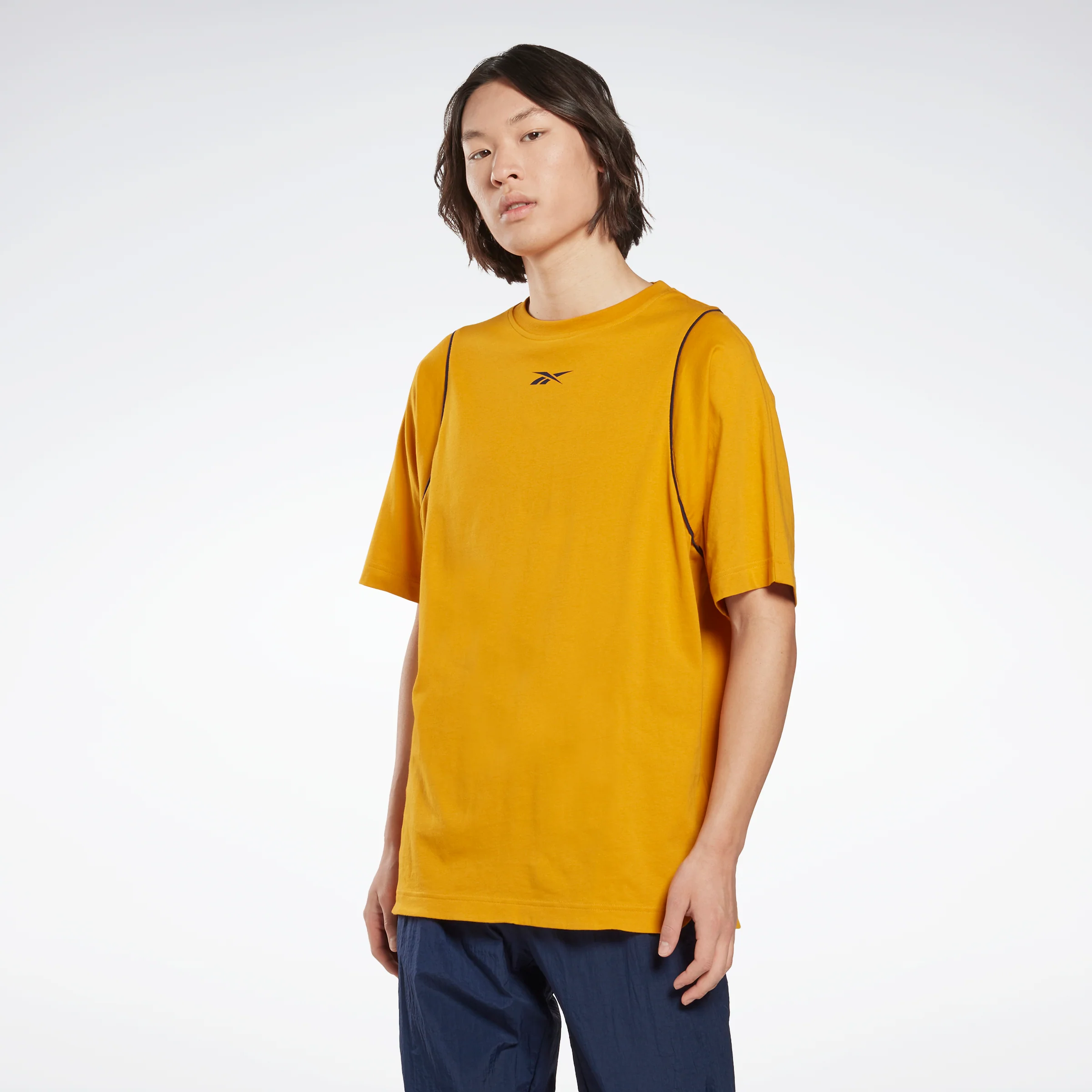 Reebok Apparel Men Myt Graphic T-Shirt Bright Ochre