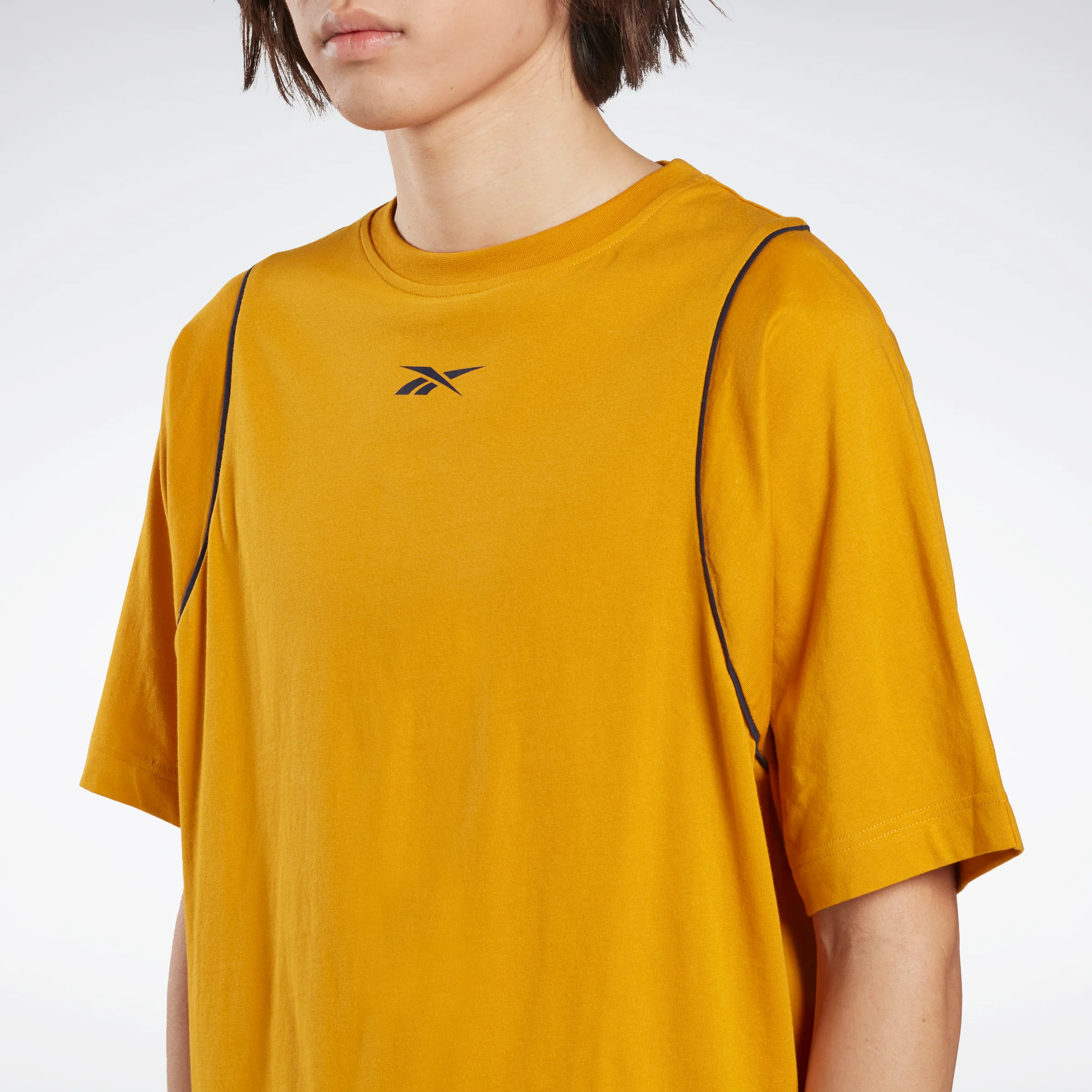 Reebok Apparel Men Myt Graphic T-Shirt Bright Ochre - Image 4