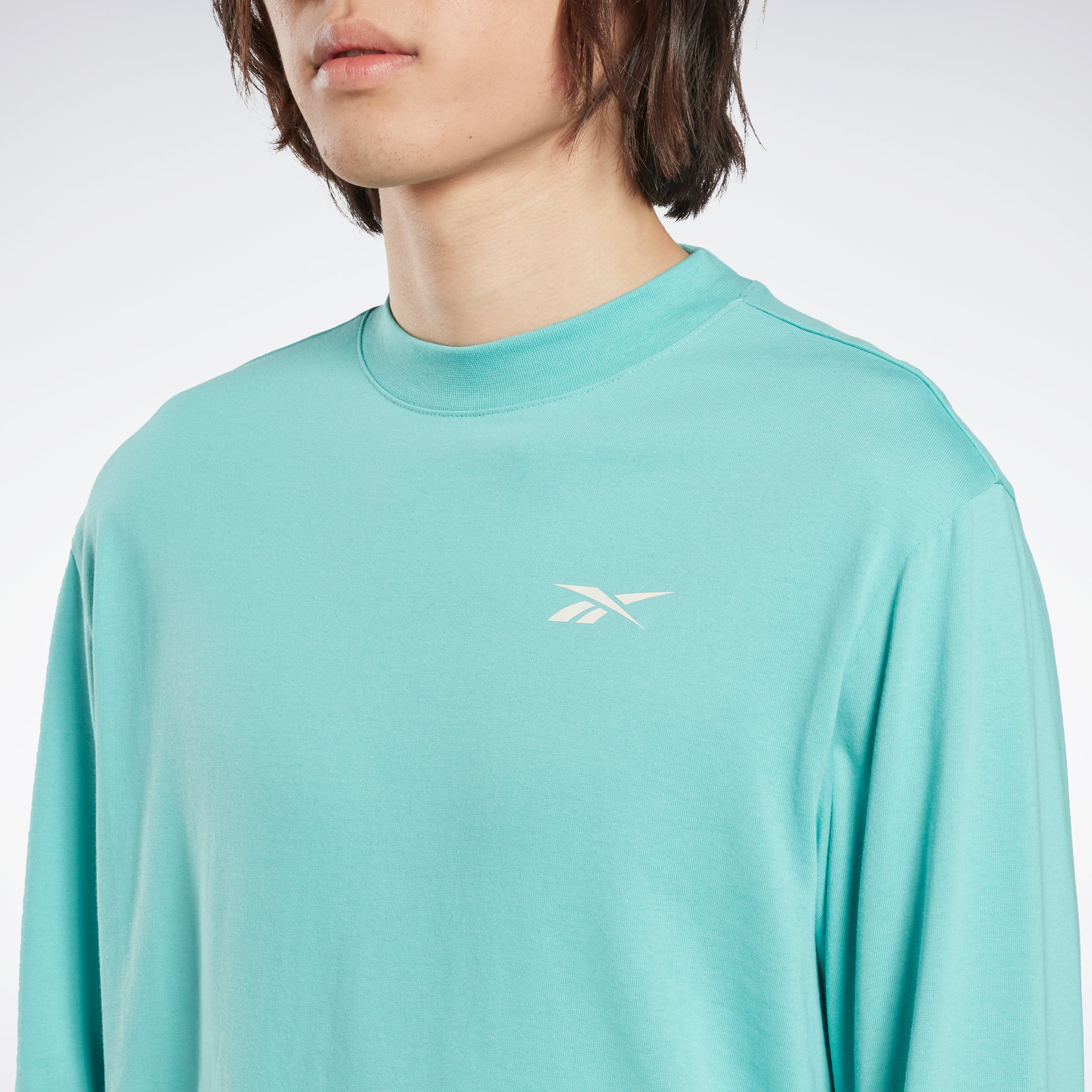 Reebok Apparel Men Myt Long-Sleeve Top Graphic T-Long-Sleeve Top Semi Classic Teal - Image 4