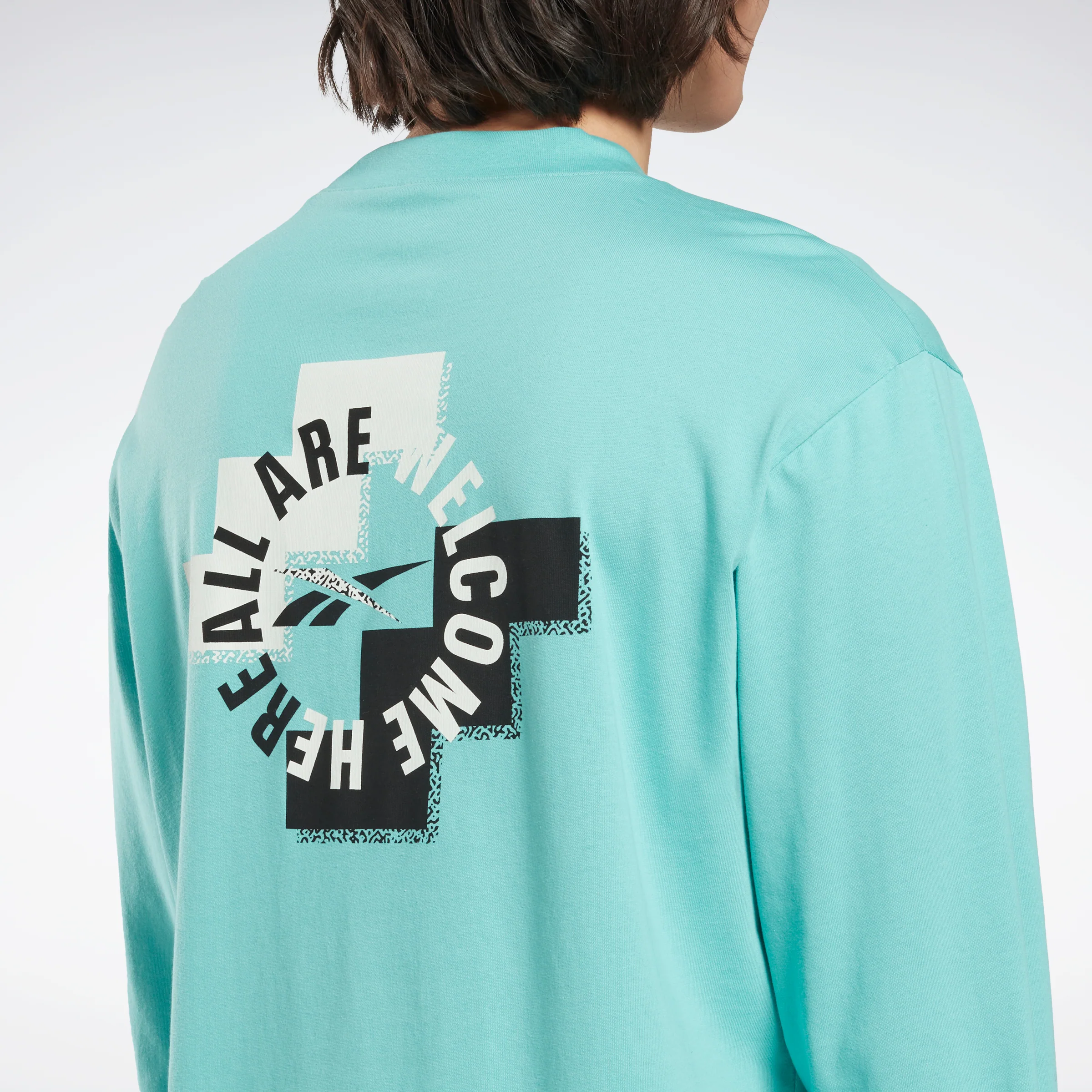 Reebok Apparel Men Myt Long-Sleeve Top Graphic T-Long-Sleeve Top Semi Classic Teal - Image 5